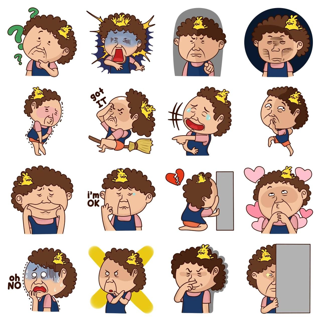 Billy and The Lil Chick People sticker pack for Whatsapp, Telegram, Signal, and others chatting and message apps