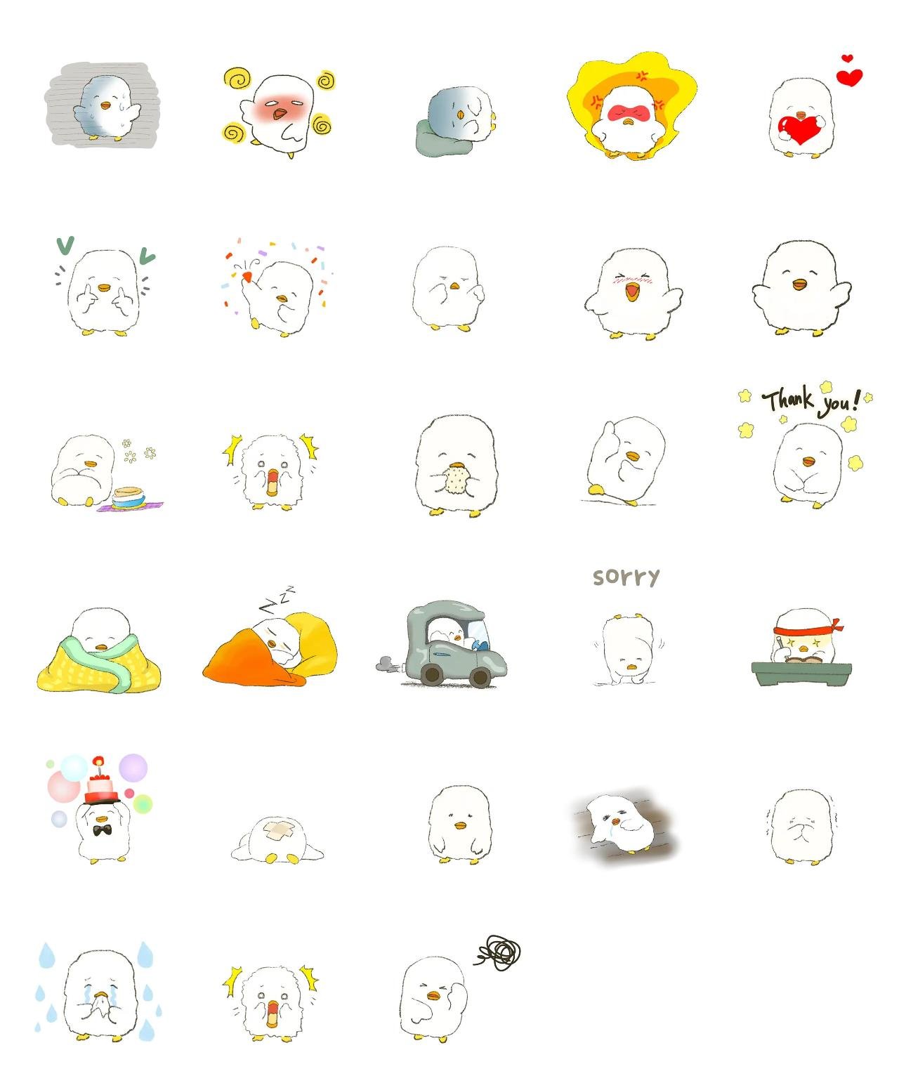 cheer up, W Duck Animals sticker pack for Whatsapp, Telegram, Signal, and others chatting and message apps