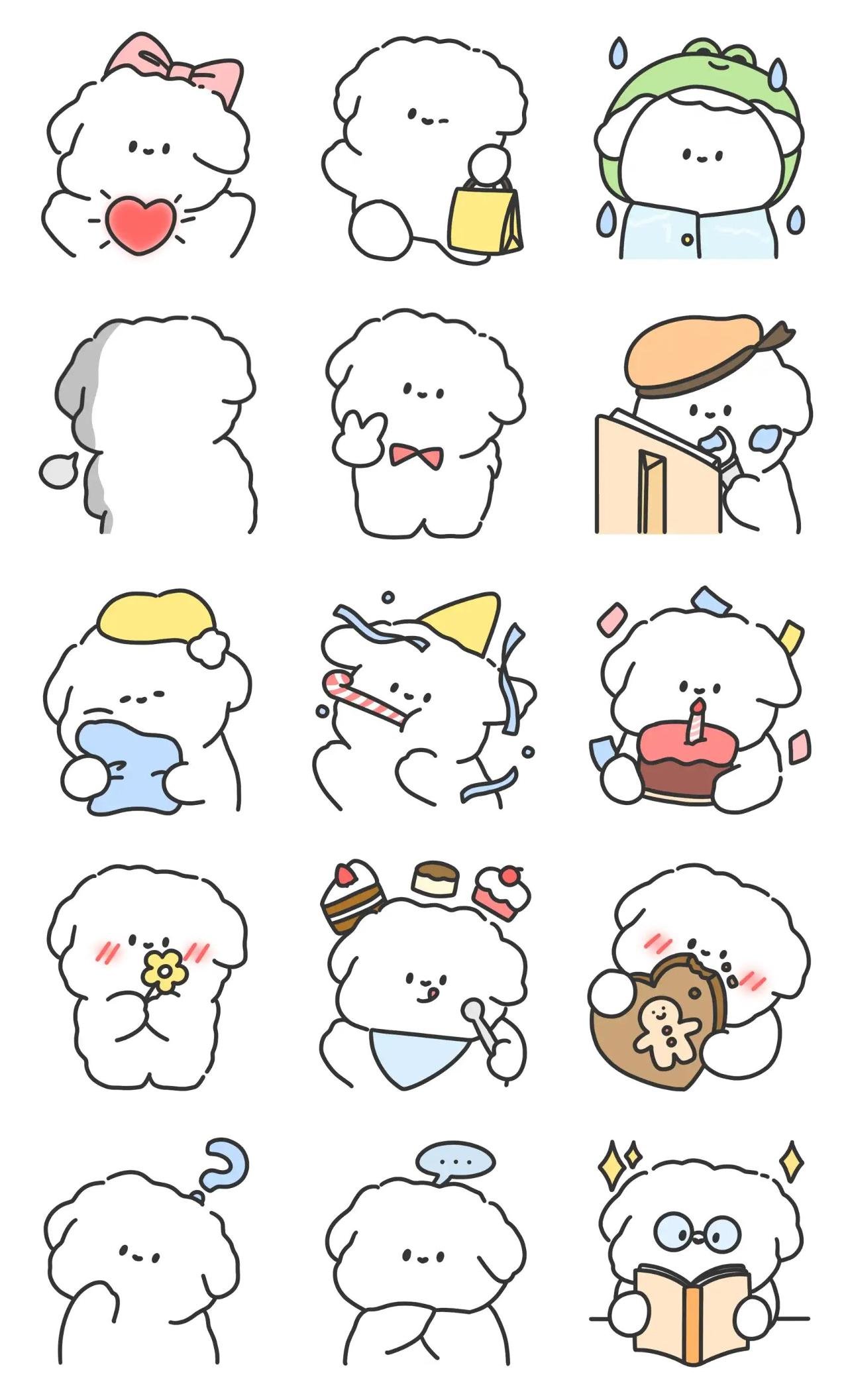 Cuty Moong Animals,Birthday,Etc sticker pack for Whatsapp, Telegram, Signal, and others chatting and message apps