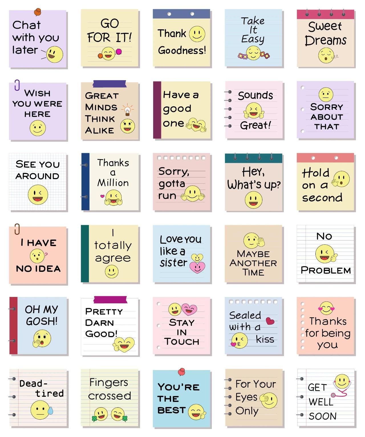 Popular English Texts Phrases sticker pack for Whatsapp, Telegram, Signal, and others chatting and message apps