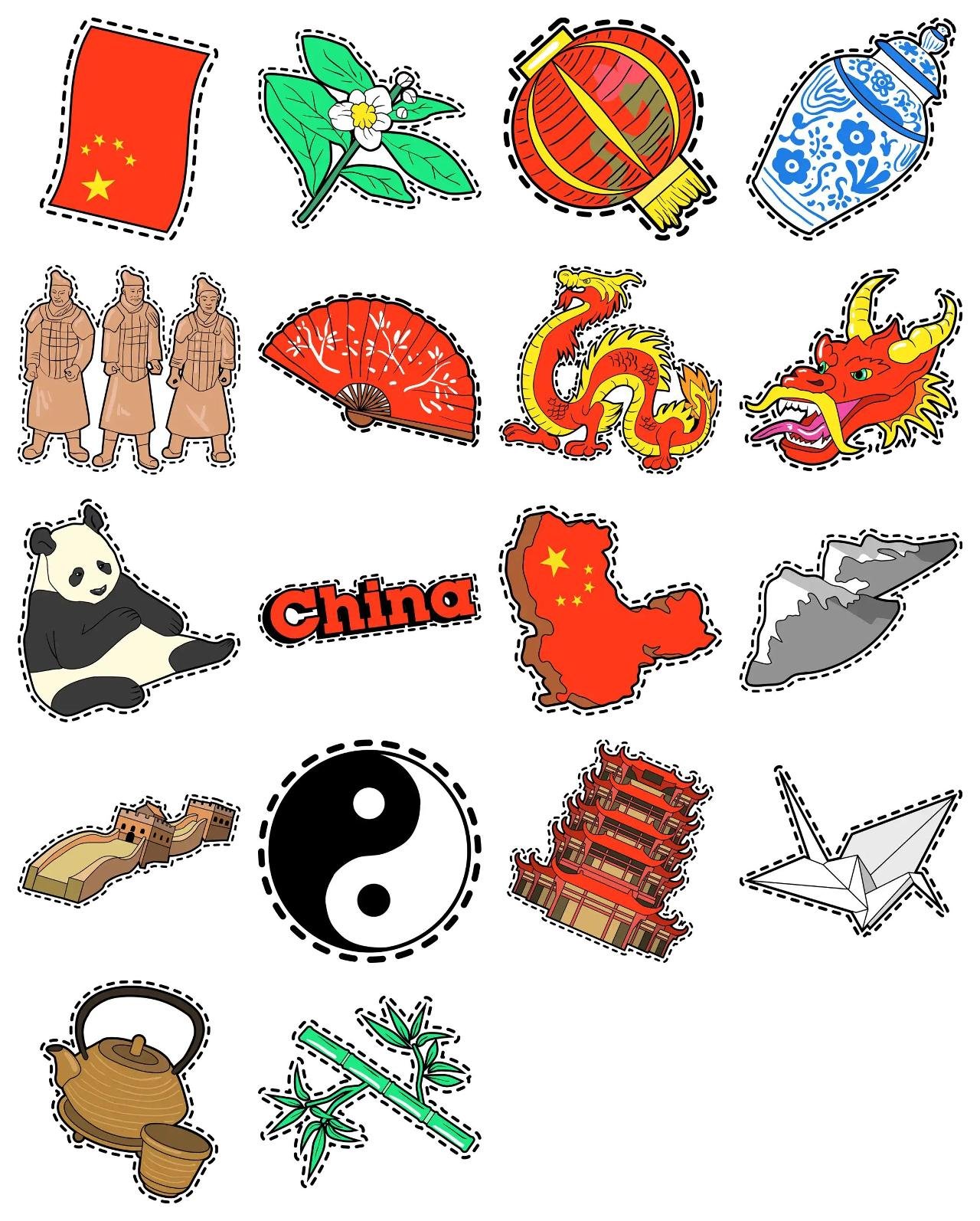 china culture and things Culture,People,Objects sticker pack for Whatsapp, Telegram, Signal, and others chatting and message apps