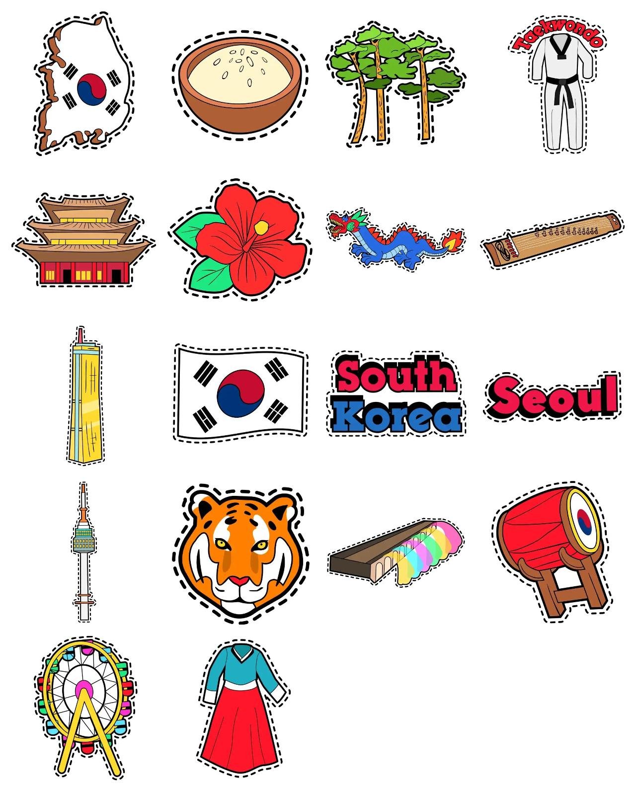 South Korea culture and things Culture,FAMILY,People sticker pack for Whatsapp, Telegram, Signal, and others chatting and message apps