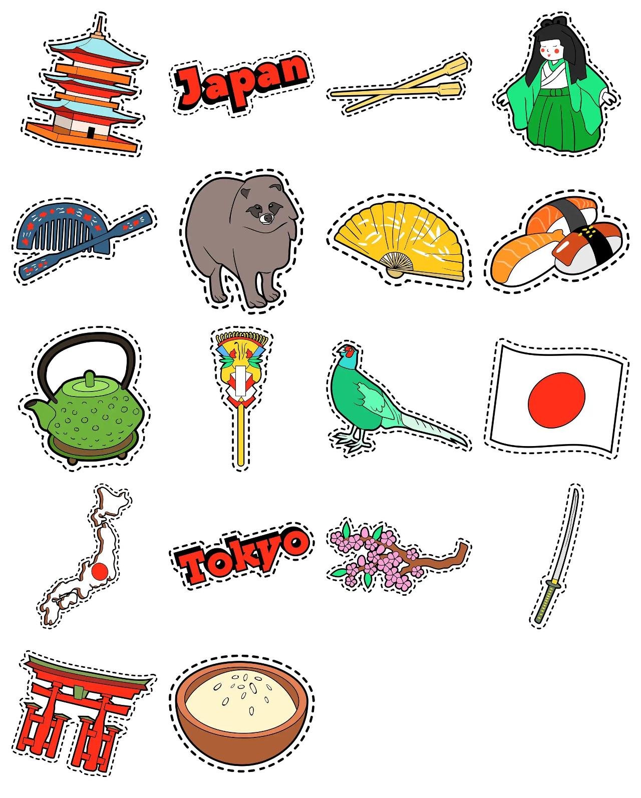 Japan things and culture Culture,People,Objects sticker pack for Whatsapp, Telegram, Signal, and others chatting and message apps