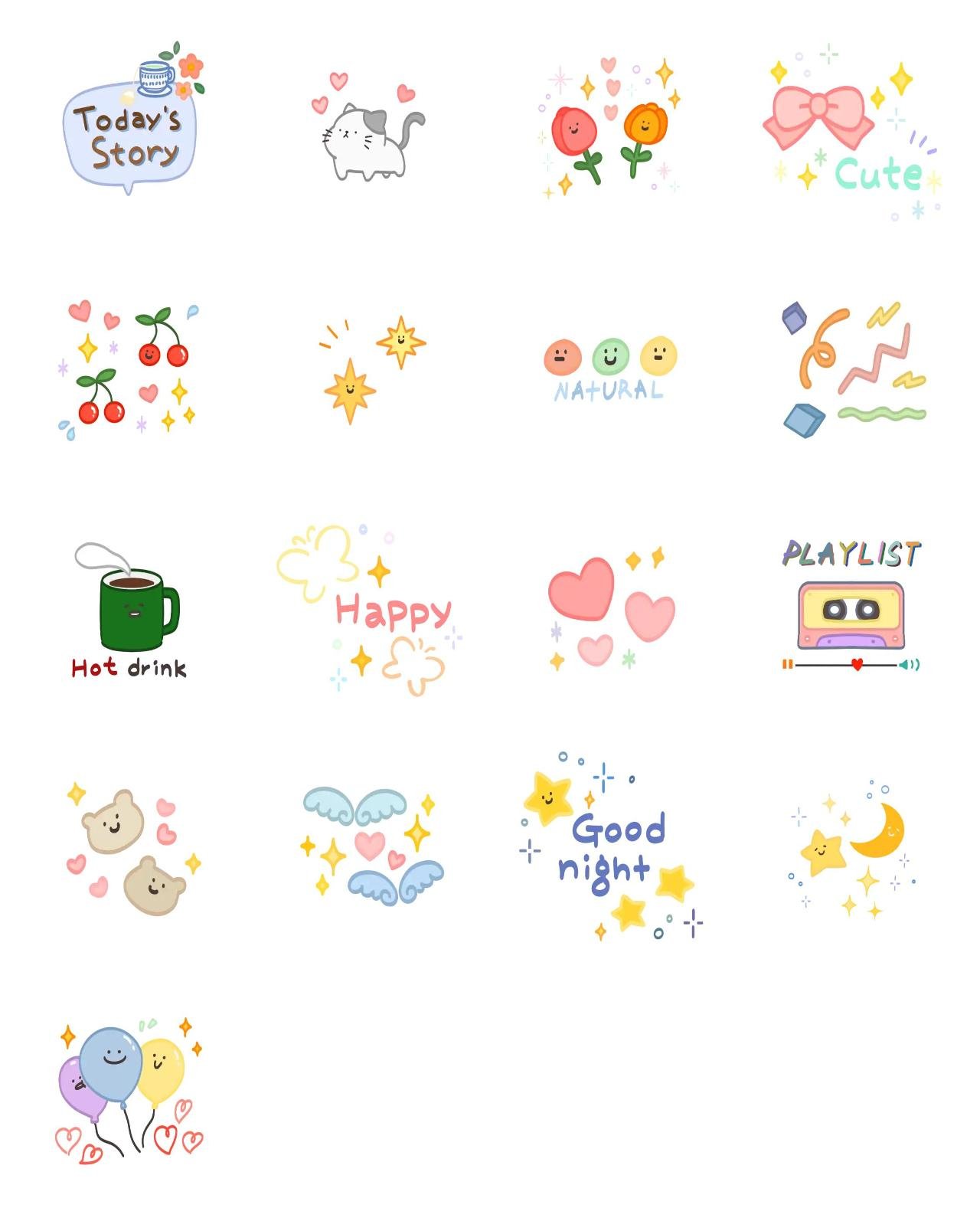 Decoration stickers Birthday,Animals,Romance sticker pack for Whatsapp, Telegram, Signal, and others chatting and message apps