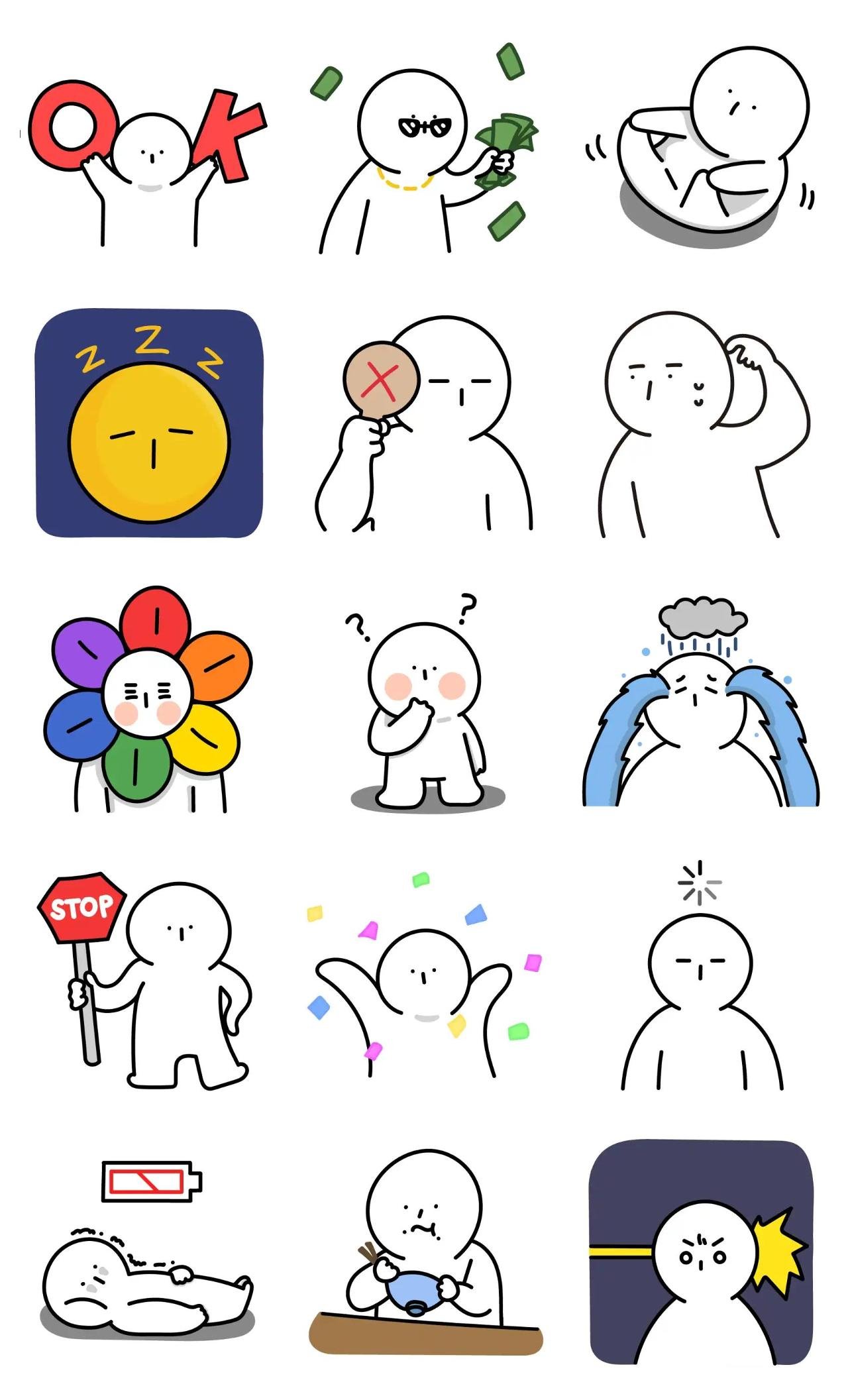 Botong's daily life Animation/Cartoon,Etc sticker pack for Whatsapp, Telegram, Signal, and others chatting and message apps