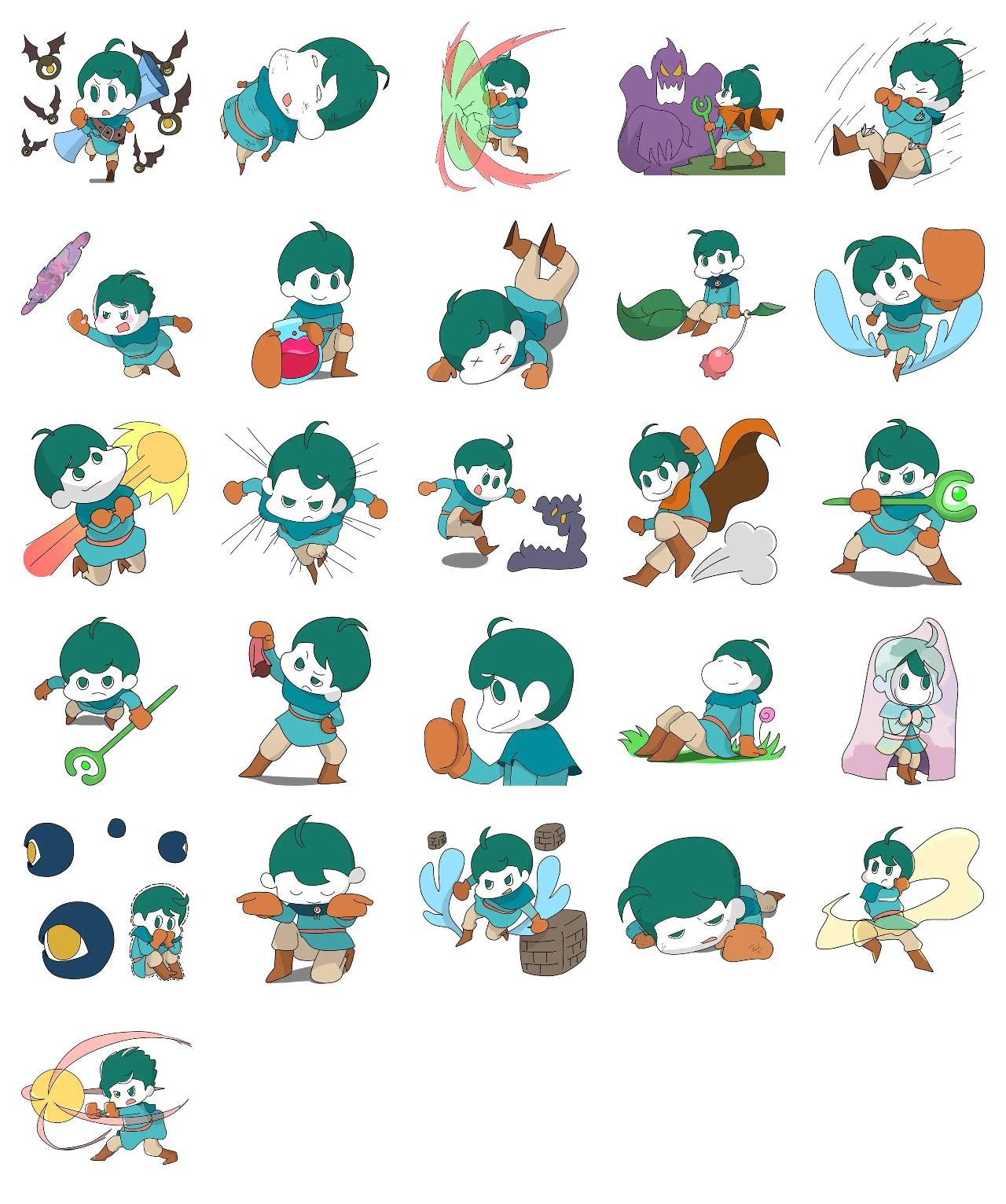 worker's Magical World Objects,People,Culture sticker pack for Whatsapp, Telegram, Signal, and others chatting and message apps