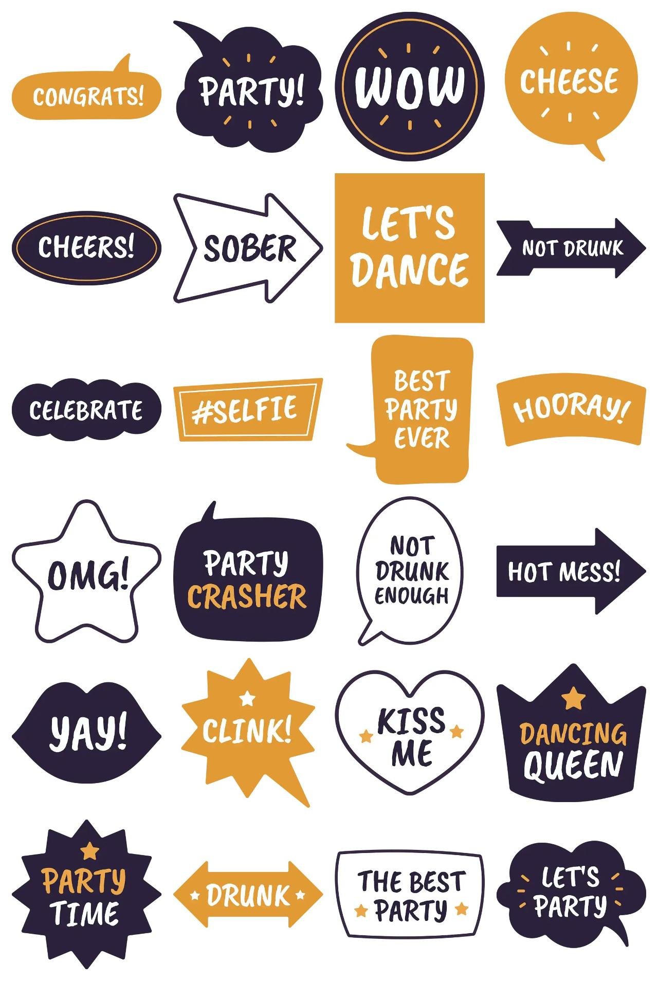 Party Sticker FAMILY,People,Culture sticker pack for Whatsapp, Telegram, Signal, and others chatting and message apps