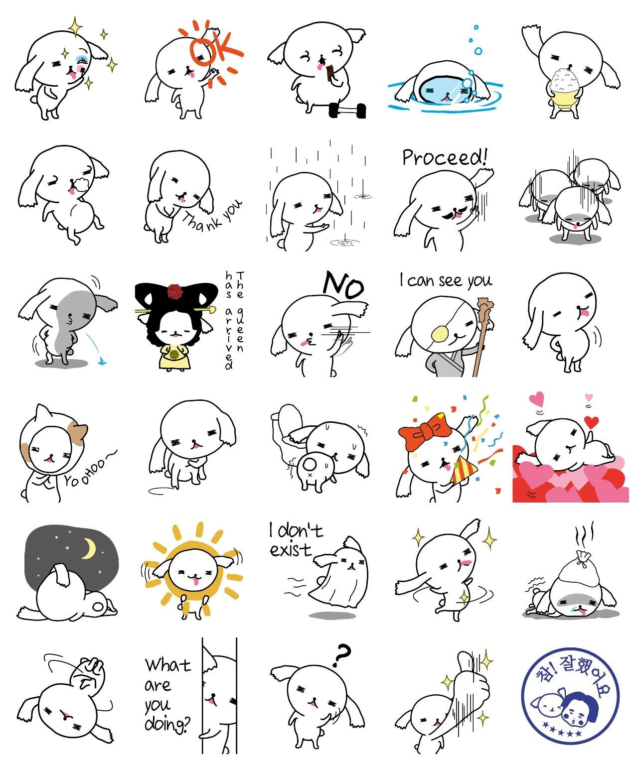 HyungTong's every day Animals,Gag,People sticker pack for Whatsapp, Telegram, Signal, and others chatting and message apps