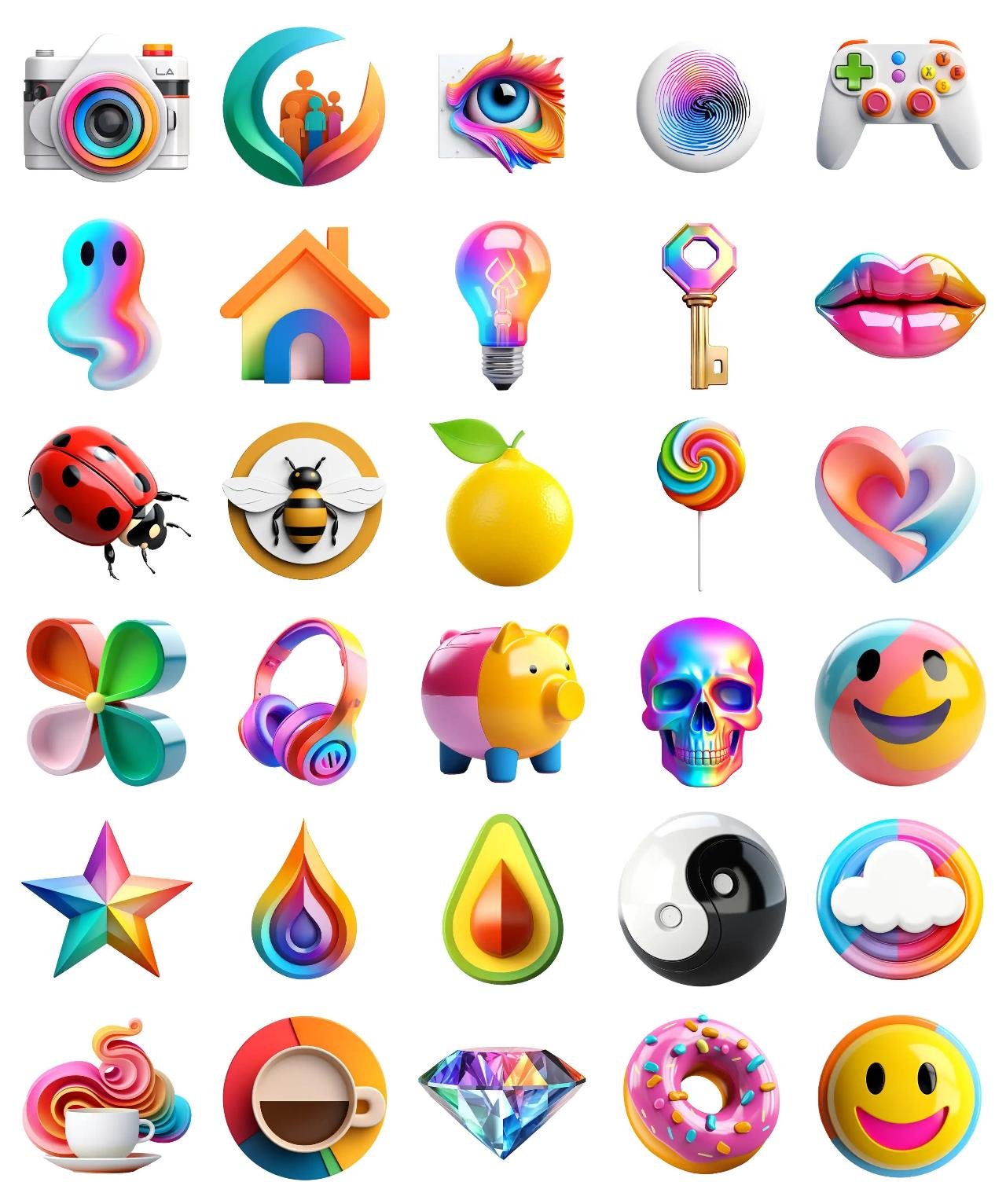 WHITE COLLECTION Objects,Etc sticker pack for Whatsapp, Telegram, Signal, and others chatting and message apps