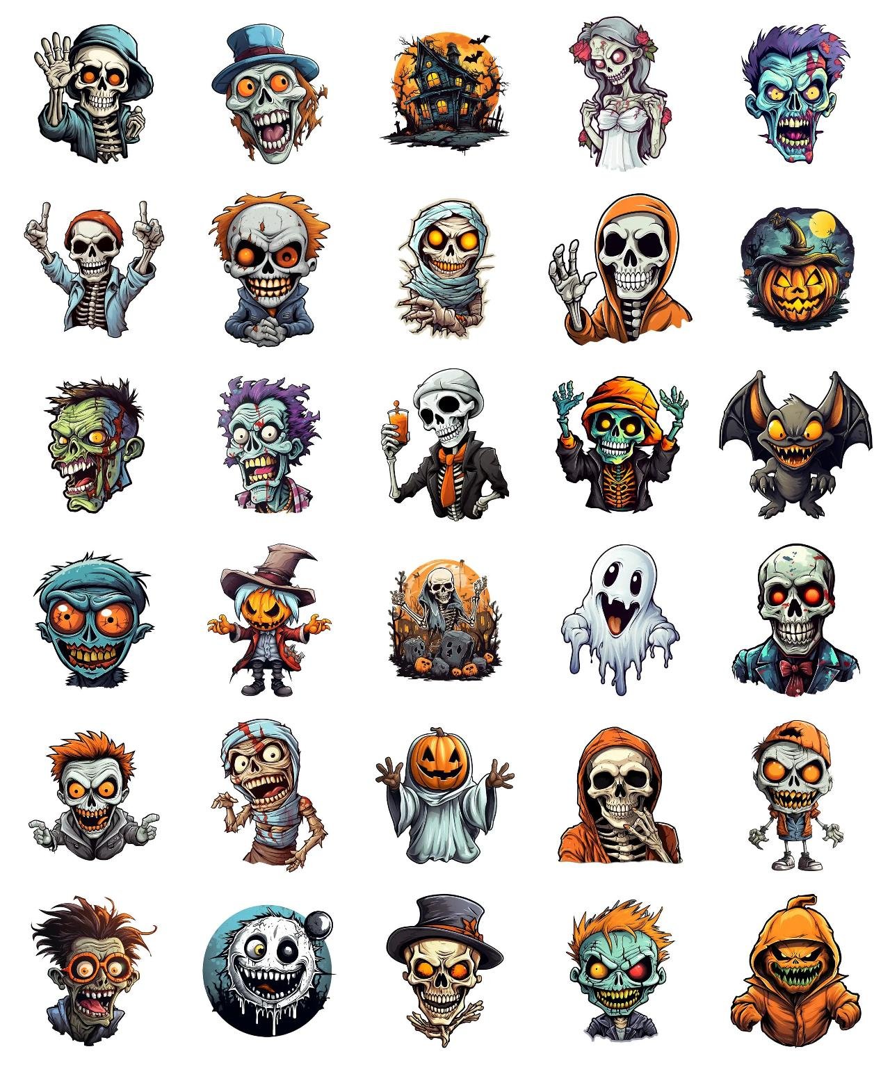 Spooky Halloween Halloween,Etc,Animation/Cartoon sticker pack for Whatsapp, Telegram, Signal, and others chatting and message apps