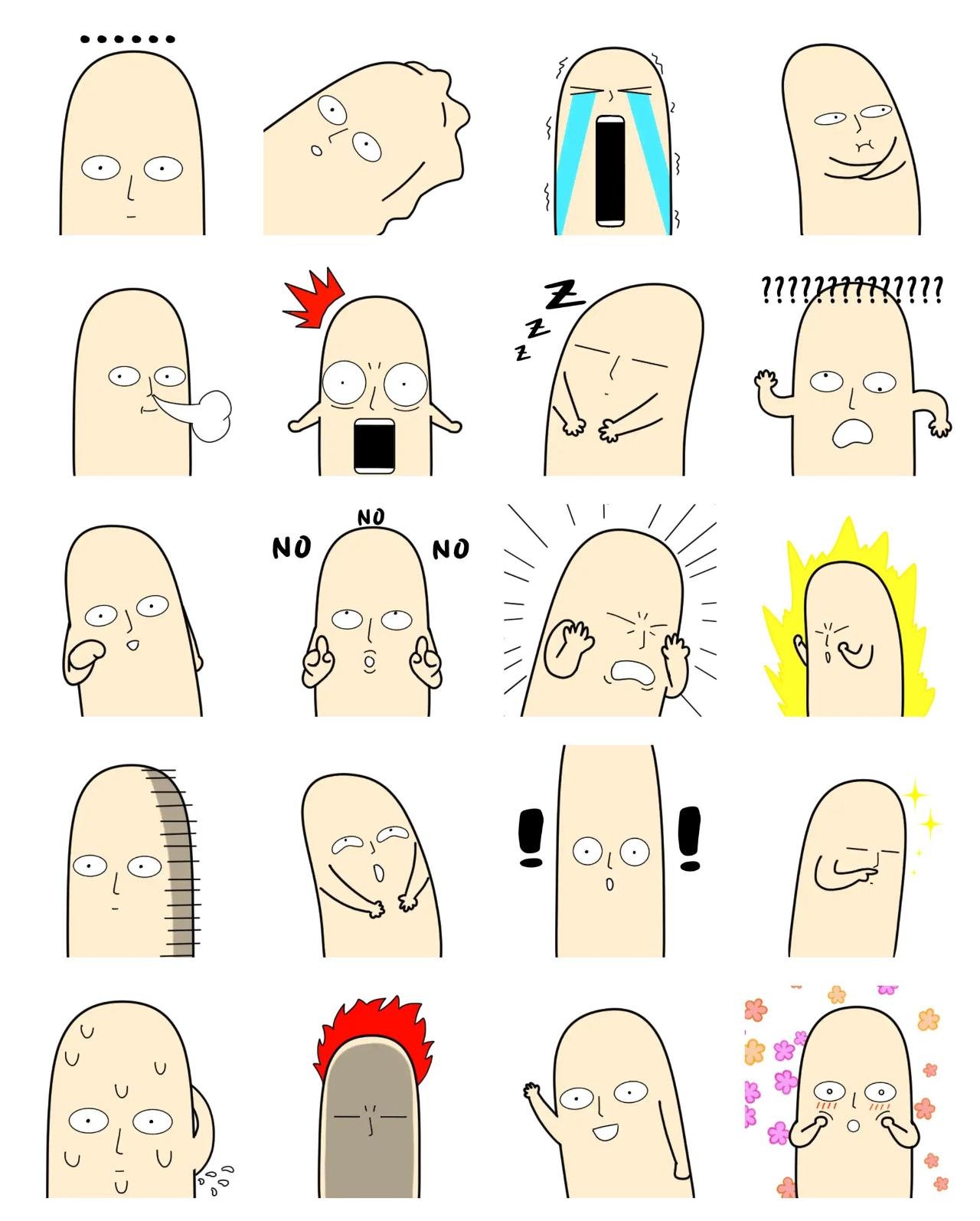 Eomji Animation/Cartoon,Gag sticker pack for Whatsapp, Telegram, Signal, and others chatting and message apps