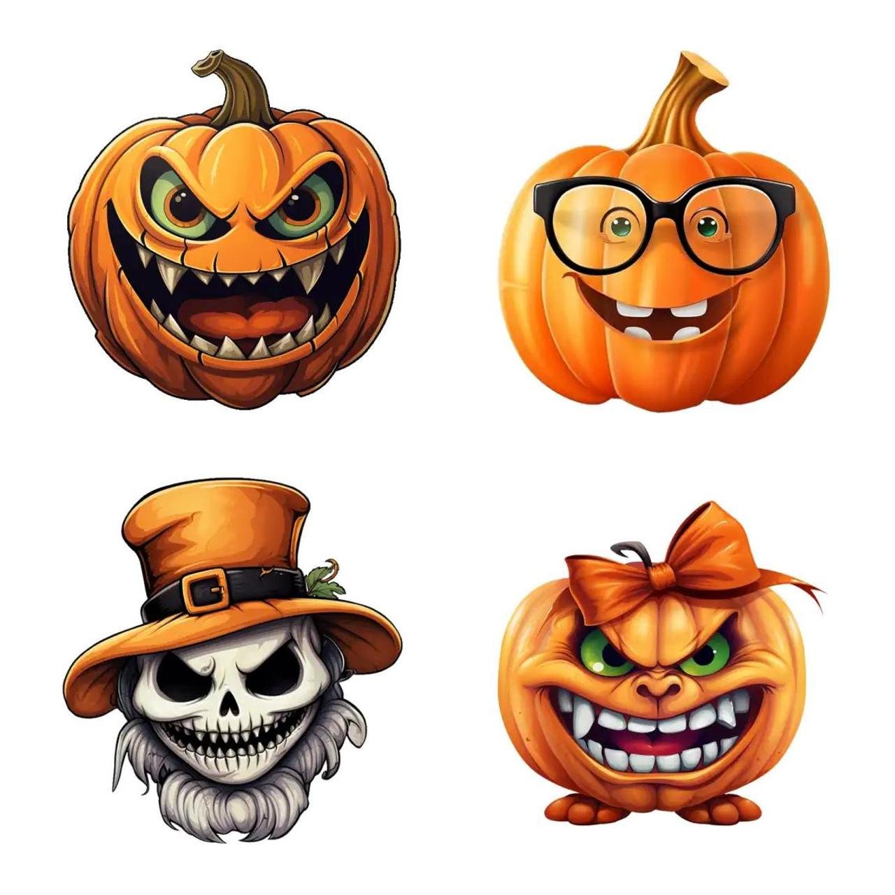 Spooky Pumpkins Halloween,Animation/Cartoon,Etc sticker pack for Whatsapp, Telegram, Signal, and others chatting and message apps