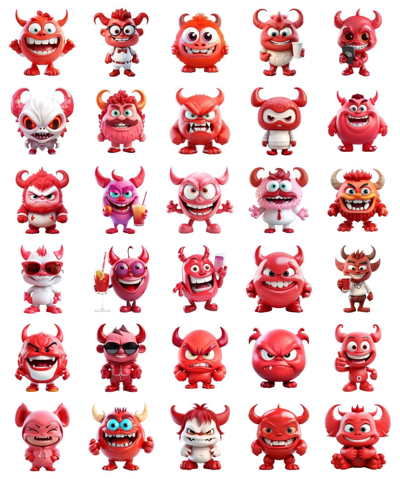 Funny Grumpy Devil Animation/Cartoon,Gag,Etc sticker pack for Whatsapp, Telegram, Signal, and others chatting and message apps