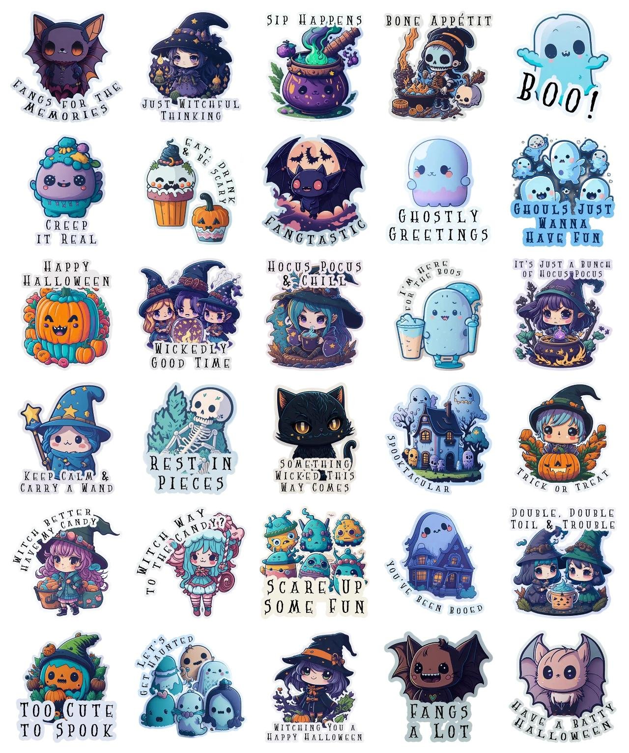 KAWAII-halloween Halloween,Animation/Cartoon,Etc sticker pack for Whatsapp, Telegram, Signal, and others chatting and message apps