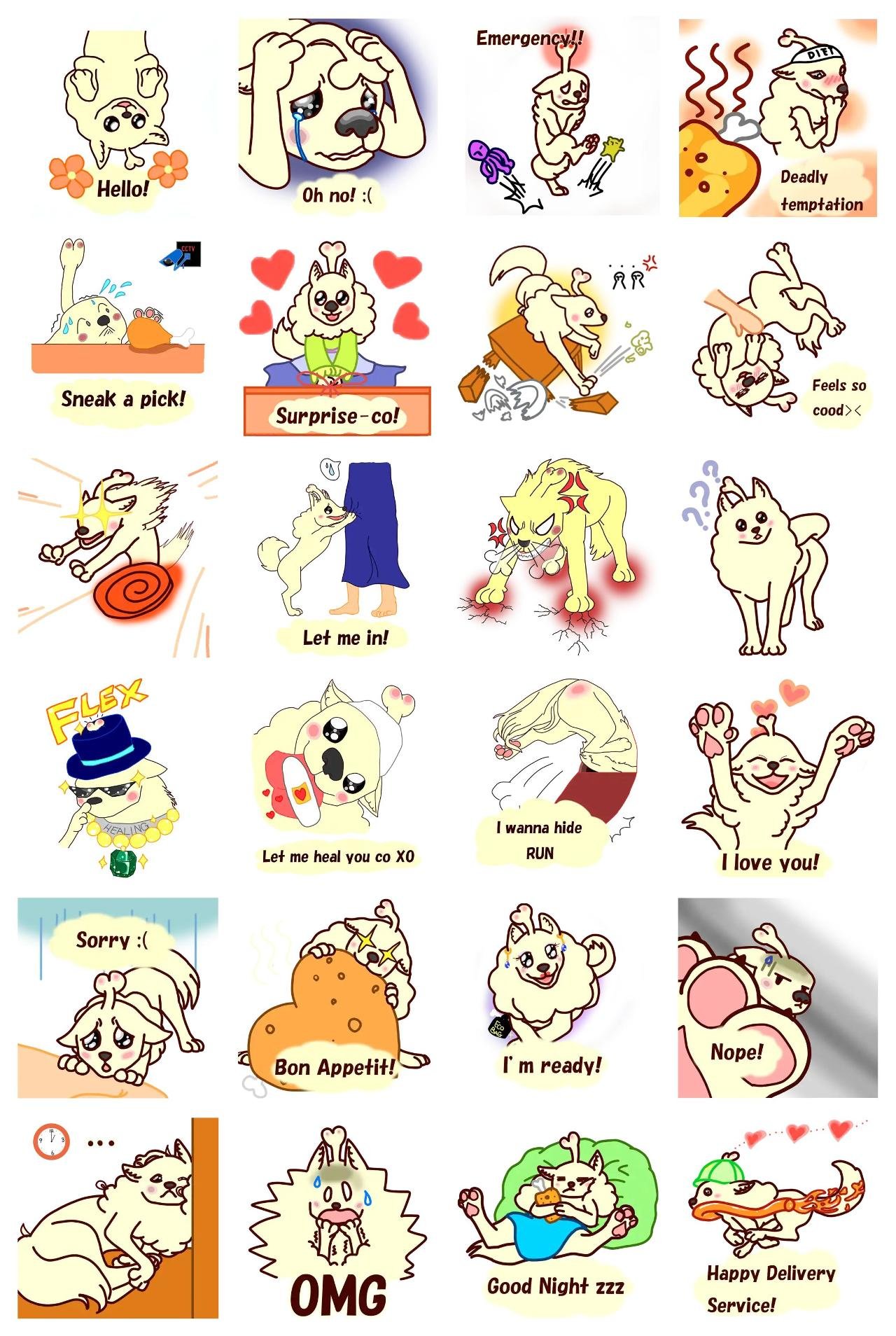 The Mischievous Coco Animals,FAMILY,Gag sticker pack for Whatsapp, Telegram, Signal, and others chatting and message apps