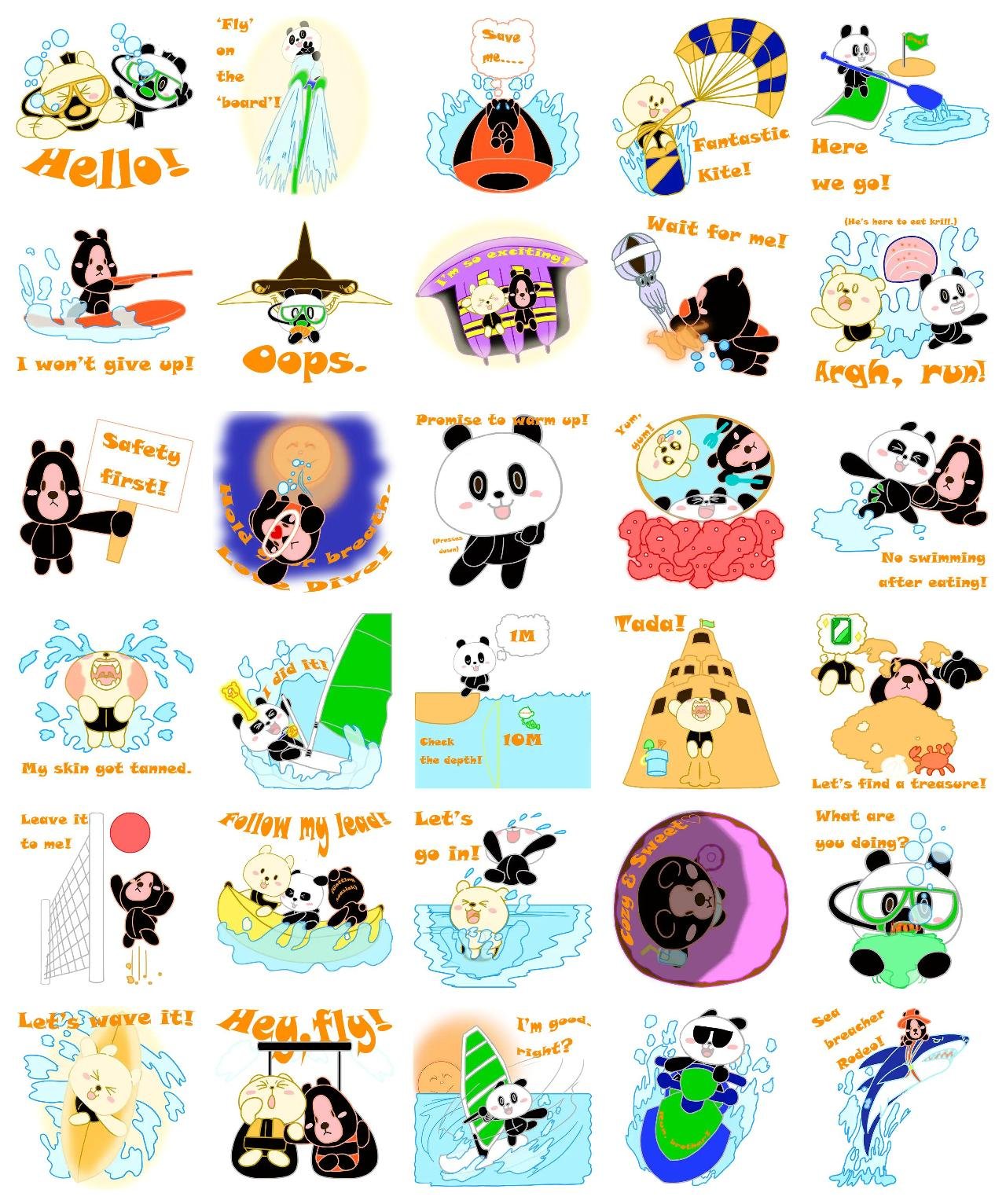 Triplical Ocean! Animals,FAMILY,Culture sticker pack for Whatsapp, Telegram, Signal, and others chatting and message apps