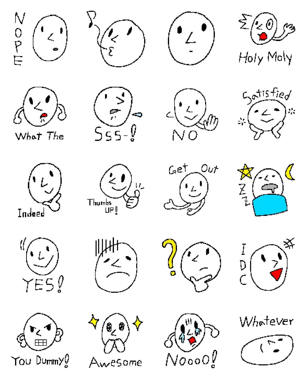 just a sticker Animation/Cartoon,Gag sticker pack for Whatsapp, Telegram, Signal, and others chatting and message apps