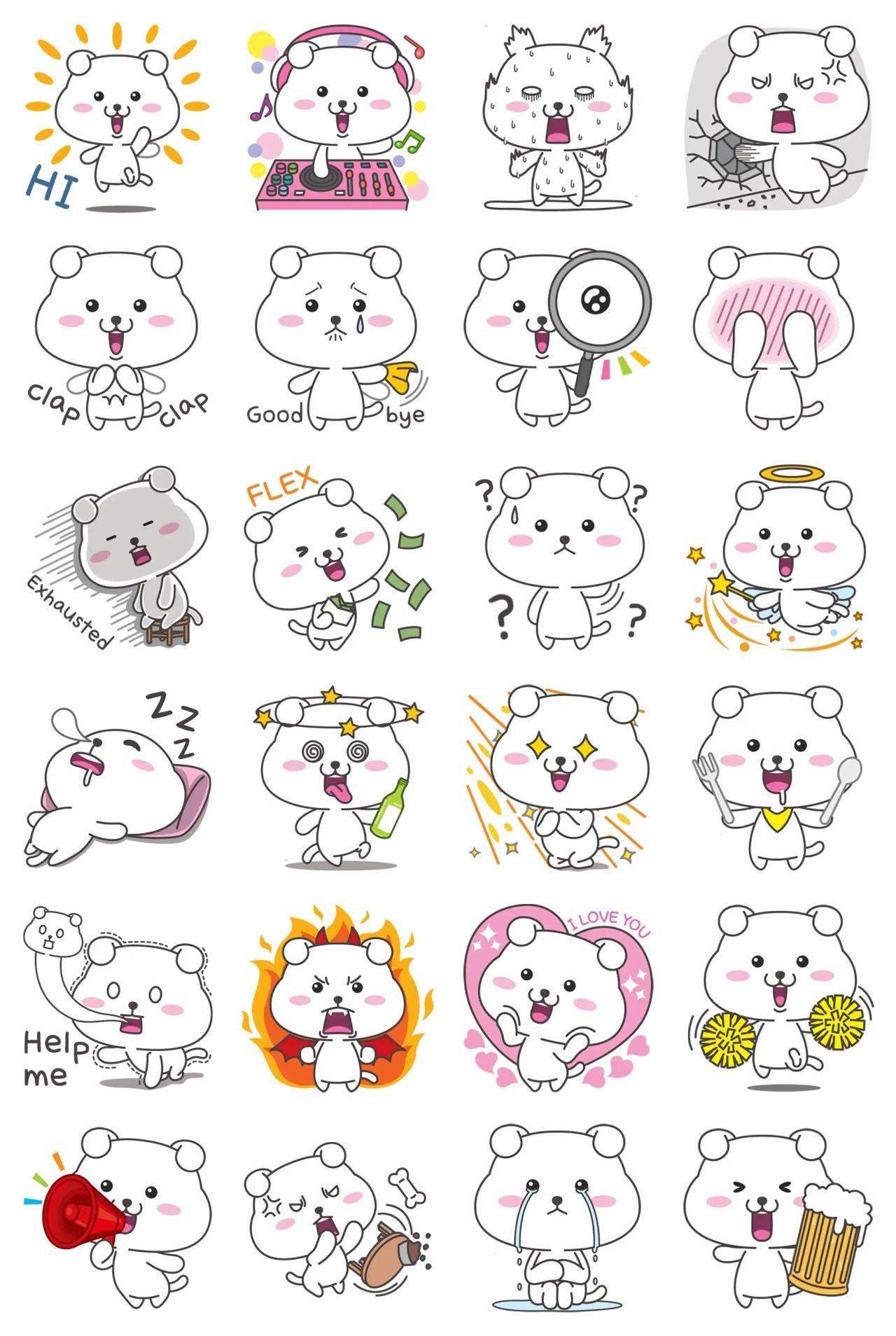 Danguri Gag sticker pack for Whatsapp, Telegram, Signal, and others chatting and message apps