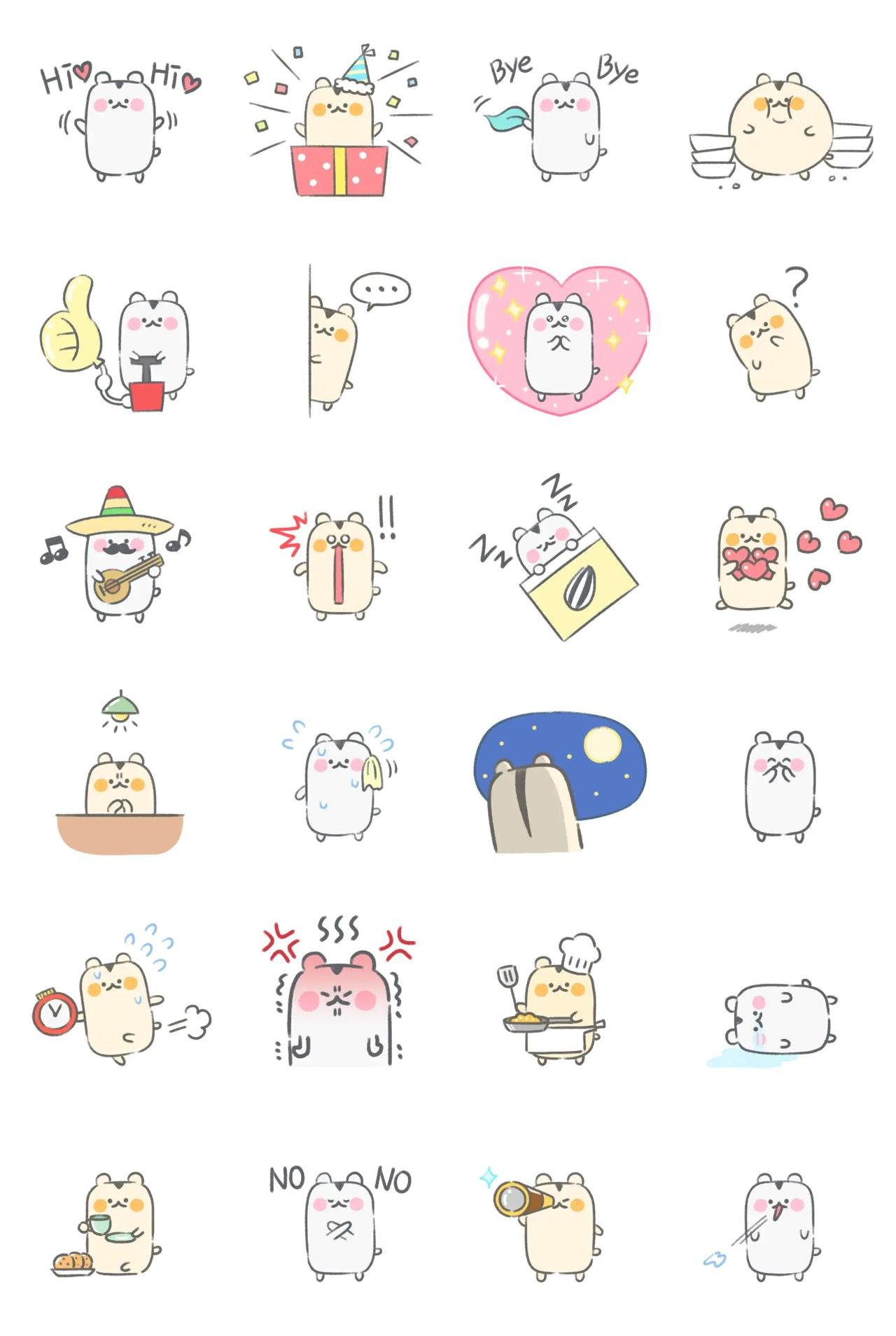 Fill me with cuteness. Hambley Animation/Cartoon,emotion sticker pack for Whatsapp, Telegram, Signal, and others chatting and message apps