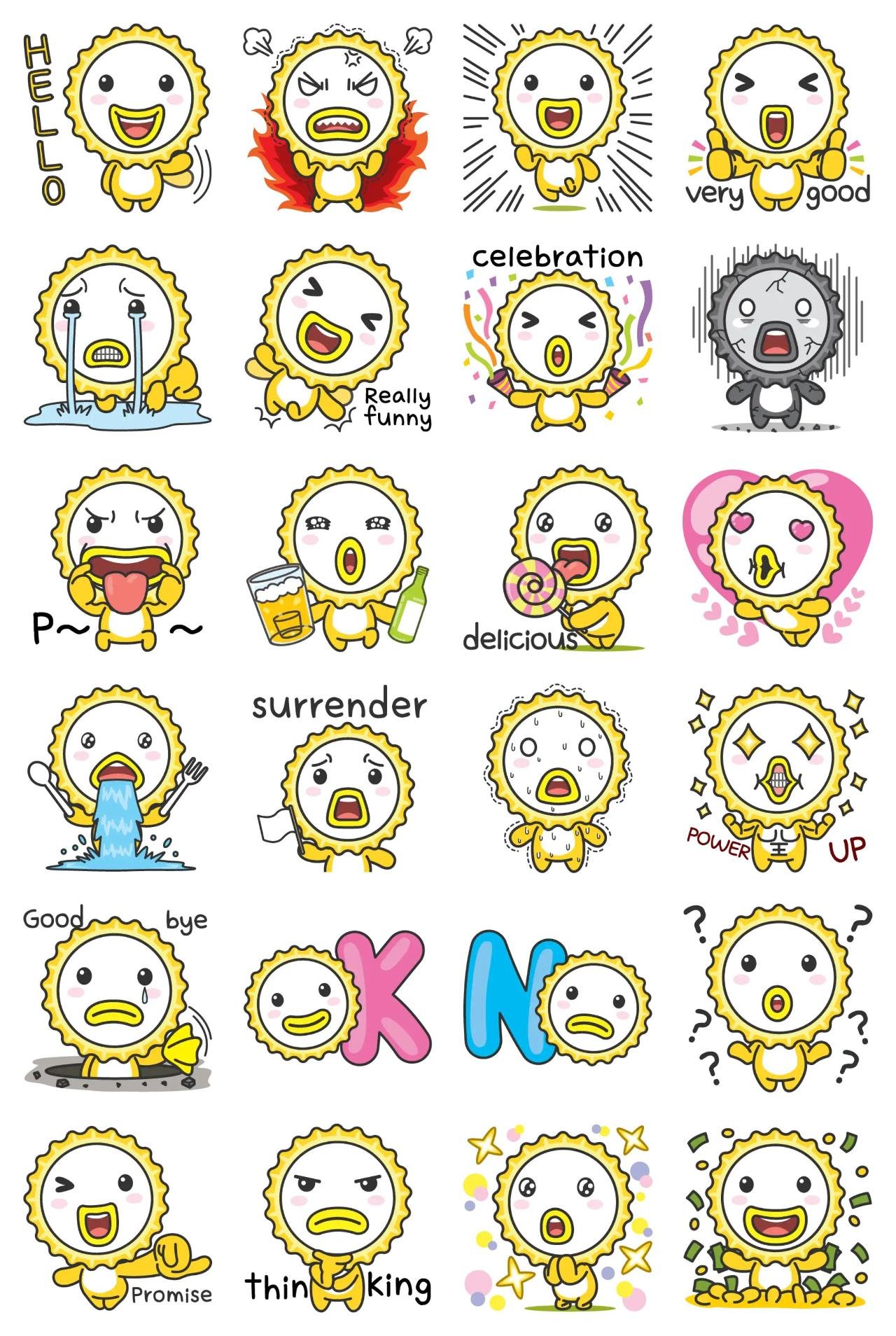 byeongtta Gag sticker pack for Whatsapp, Telegram, Signal, and others chatting and message apps