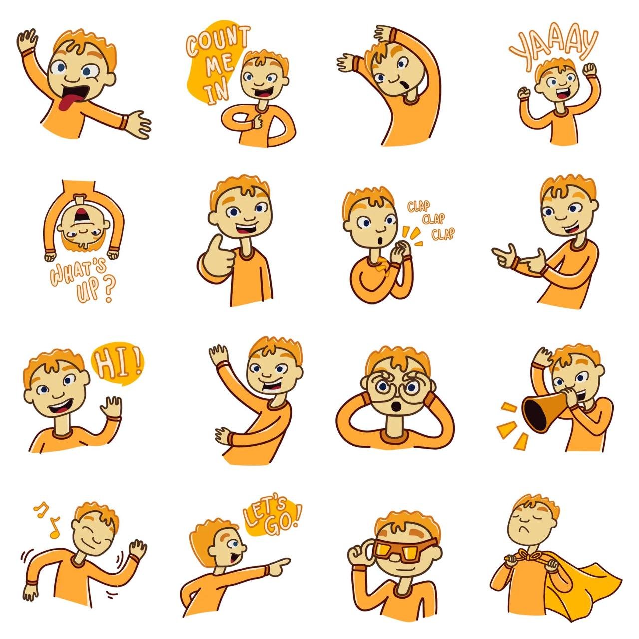 hyper henry Animation/Cartoon sticker pack for Whatsapp, Telegram, Signal, and others chatting and message apps