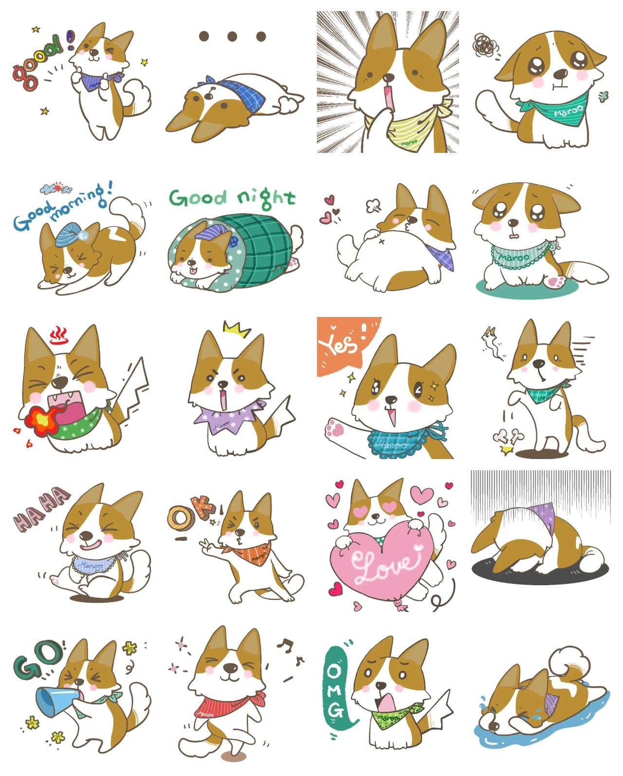 Leave it to MAROO Animation/Cartoon,emotion sticker pack for Whatsapp, Telegram, Signal, and others chatting and message apps