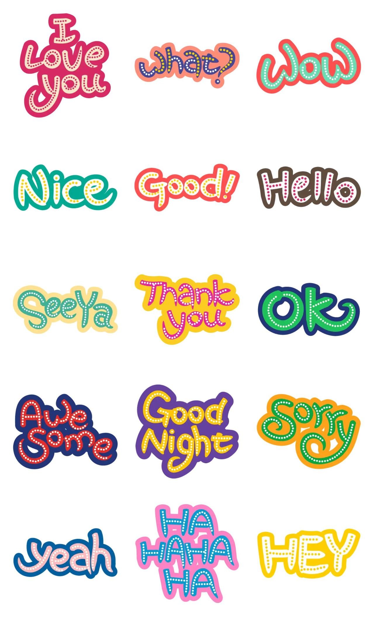 Hello Hello! Phrases,Etc sticker pack for Whatsapp, Telegram, Signal, and others chatting and message apps