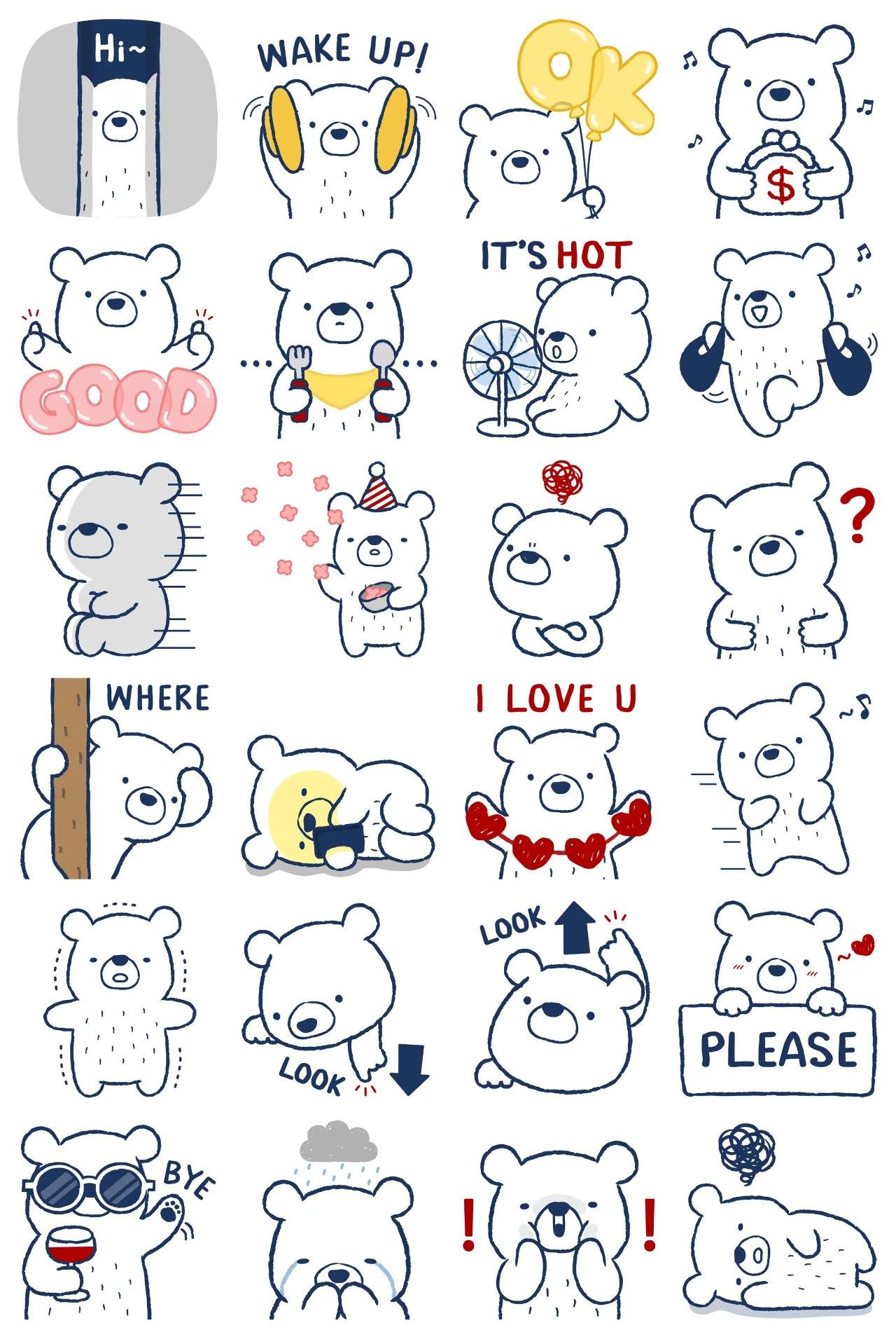 Mr. Yong 2 Animation/Cartoon,Animals,emotion sticker pack for Whatsapp, Telegram, Signal, and others chatting and message apps