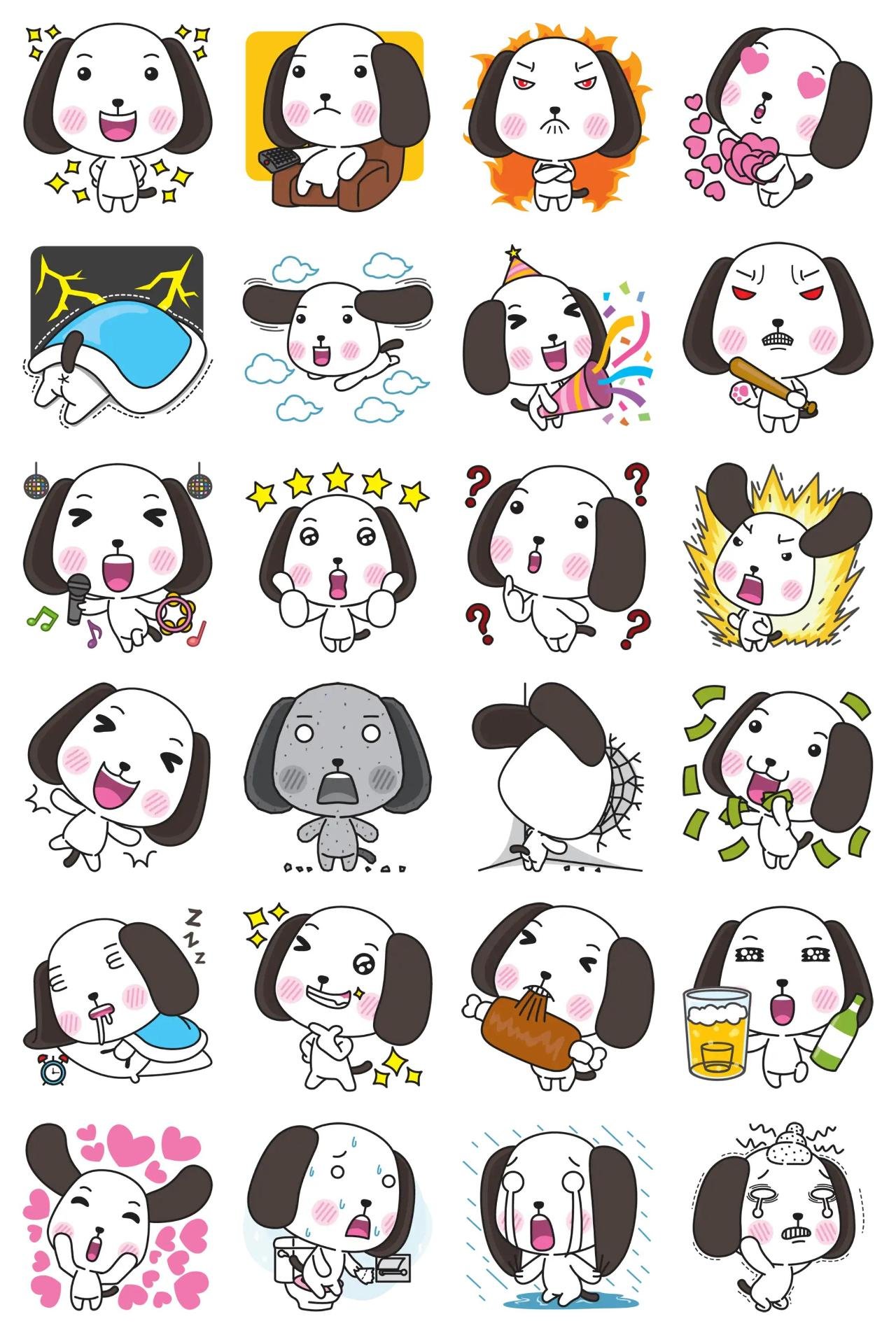 Mongmung Animals,Gag sticker pack for Whatsapp, Telegram, Signal, and others chatting and message apps