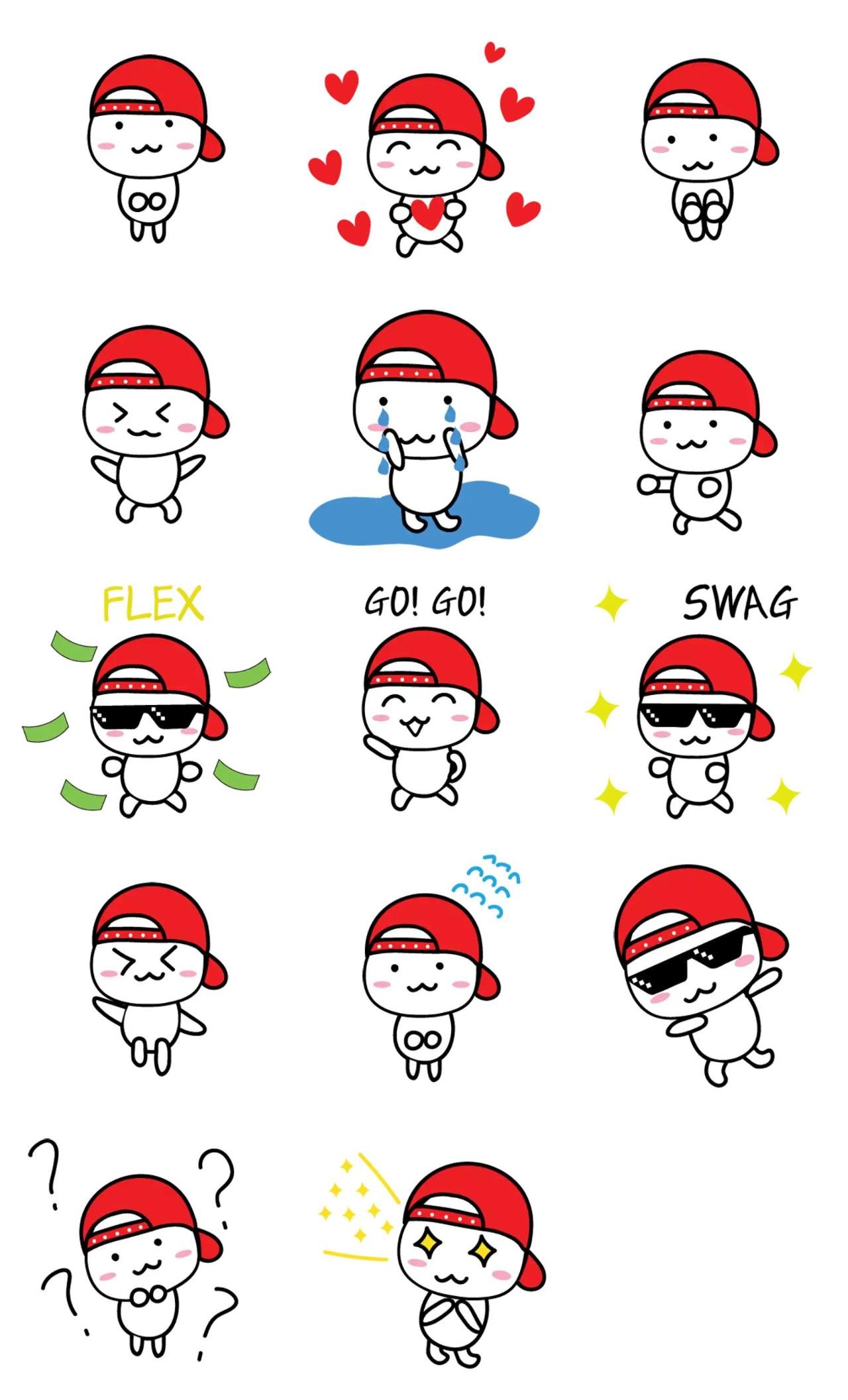 Hipabi People,Sign sticker pack for Whatsapp, Telegram, Signal, and others chatting and message apps