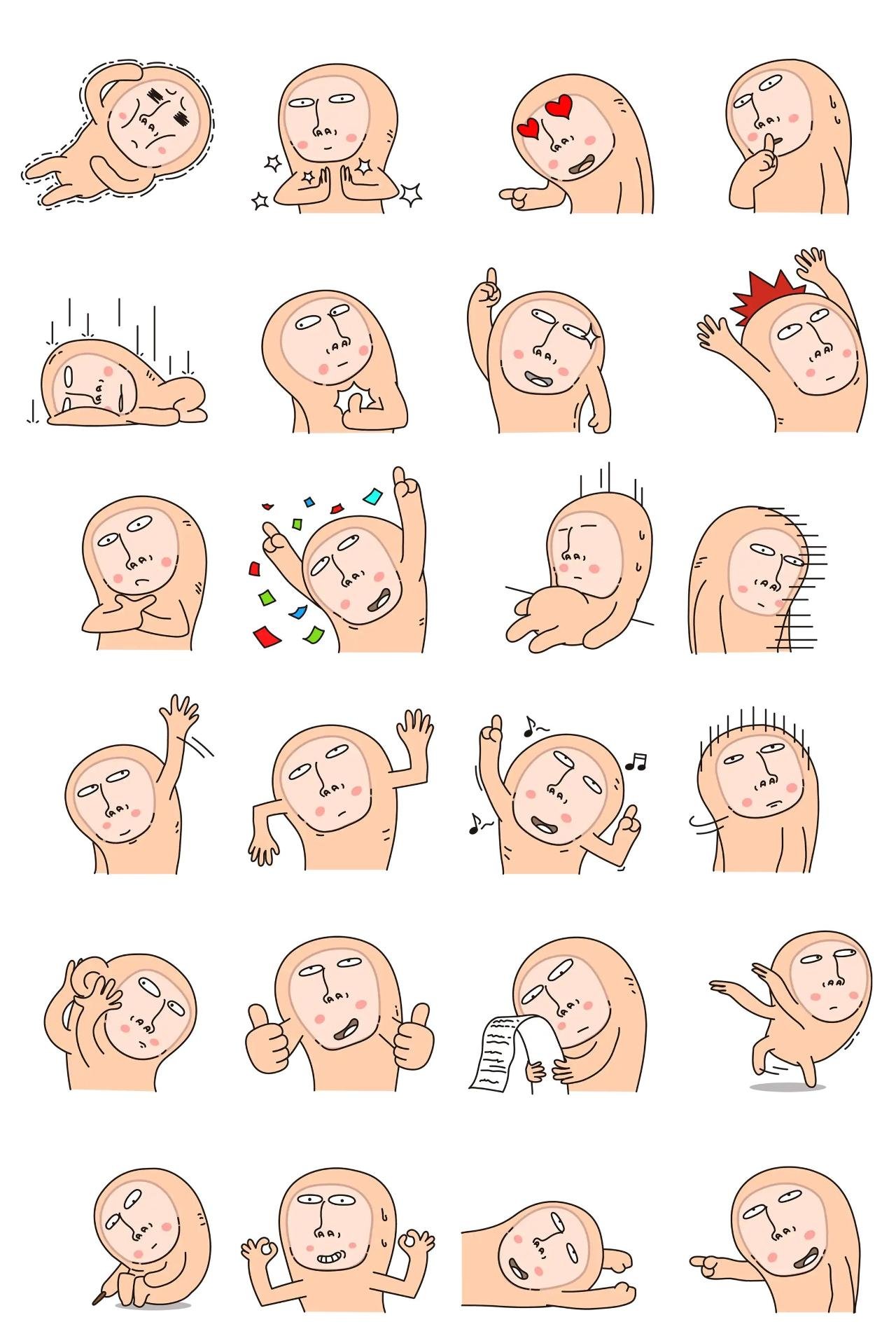 big toe Animation/Cartoon,Animals,Gag,People,Etc,Objects,Actions/Situations,Colors,emotion sticker pack for Whatsapp, Telegram, Signal, and others chatting and message apps