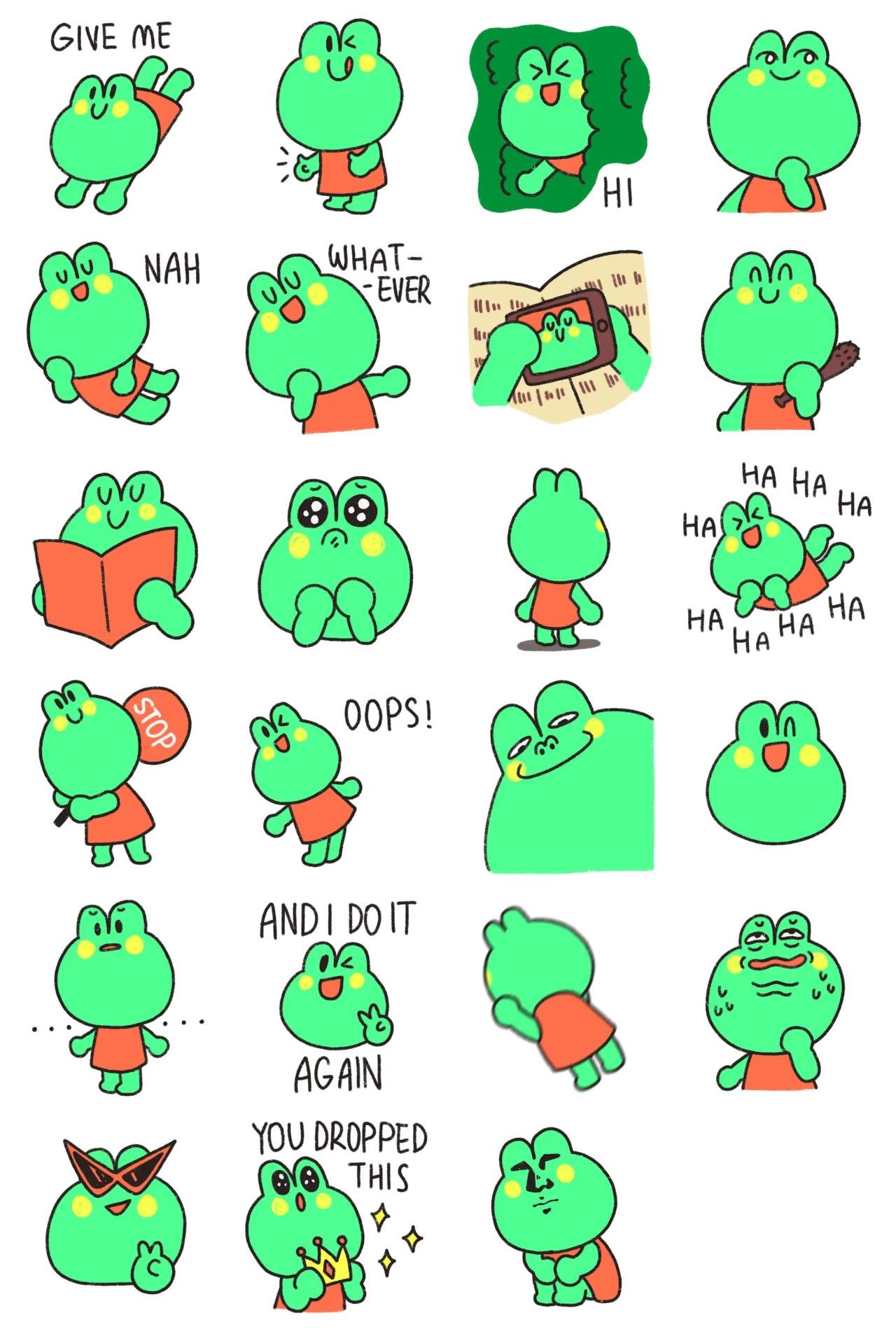 Bright Molly Animals,emotion sticker pack for Whatsapp, Telegram, Signal, and others chatting and message apps