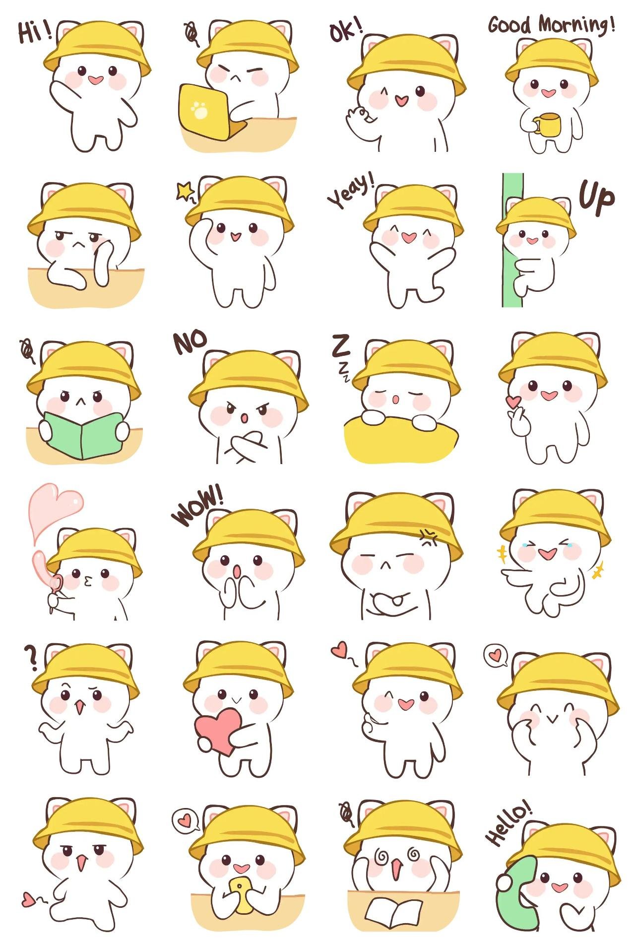 Kucing Nyebelin! (Vol. 1) Animation/Cartoon sticker pack for Whatsapp, Telegram, Signal, and others chatting and message apps