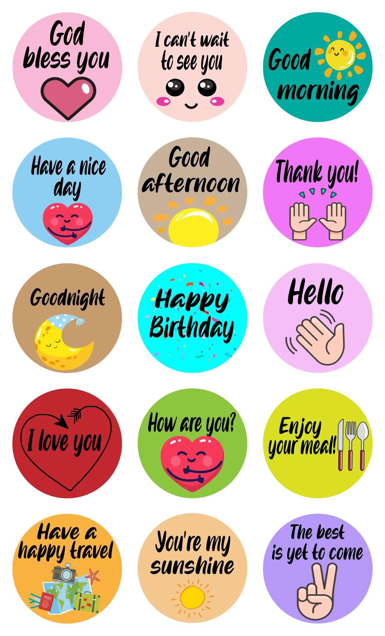 Phrases Animation/Cartoon,Romance,Phrases,Actions/Situations,emotion,Colors,Imaginations sticker pack for Whatsapp, Telegram, Signal, and others chatting and message apps