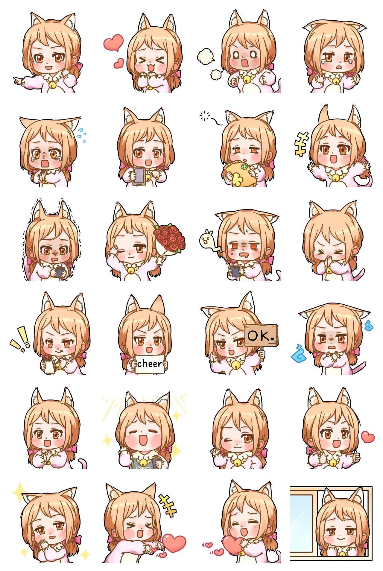 My cat-like lover called me Animals,People,emotion sticker pack for Whatsapp, Telegram, Signal, and others chatting and message apps