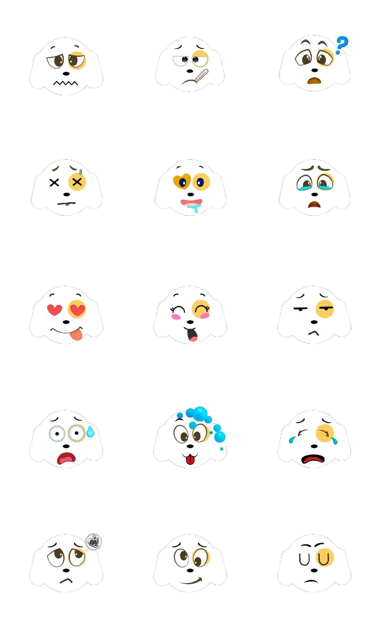 Dog Animation/Cartoon,Animals,emotion,Etc sticker pack for Whatsapp, Telegram, Signal, and others chatting and message apps