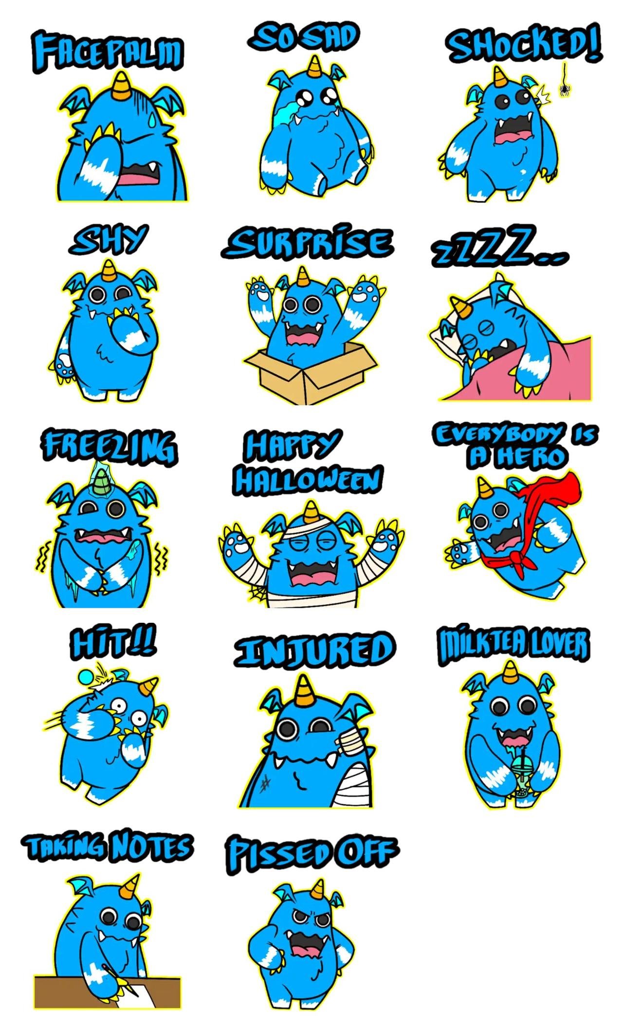 Hamchi Animation/Cartoon sticker pack for Whatsapp, Telegram, Signal, and others chatting and message apps