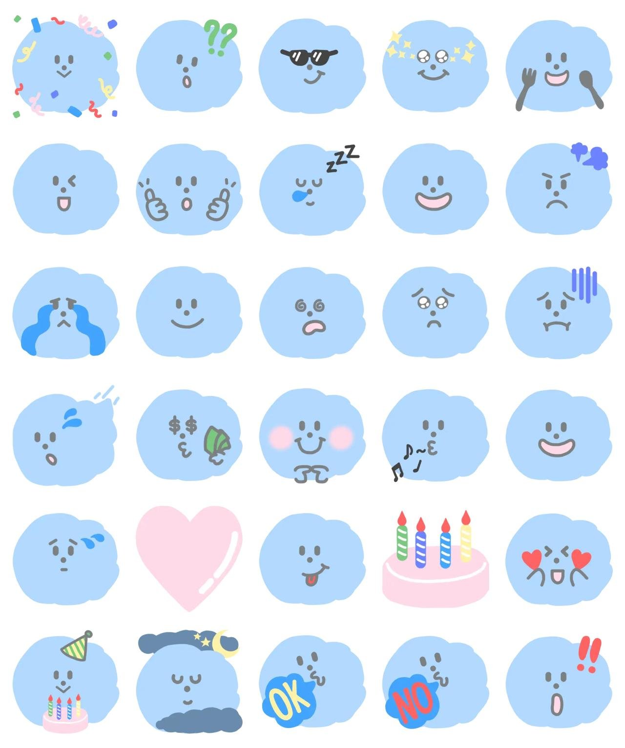 what is your cloud Etc,emotion sticker pack for Whatsapp, Telegram, Signal, and others chatting and message apps