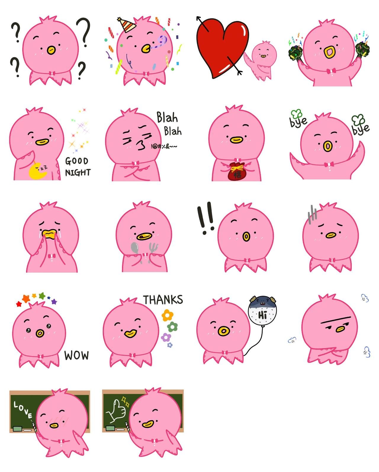 Baby Octopus Animals,Culture,New year's day sticker pack for Whatsapp, Telegram, Signal, and others chatting and message apps