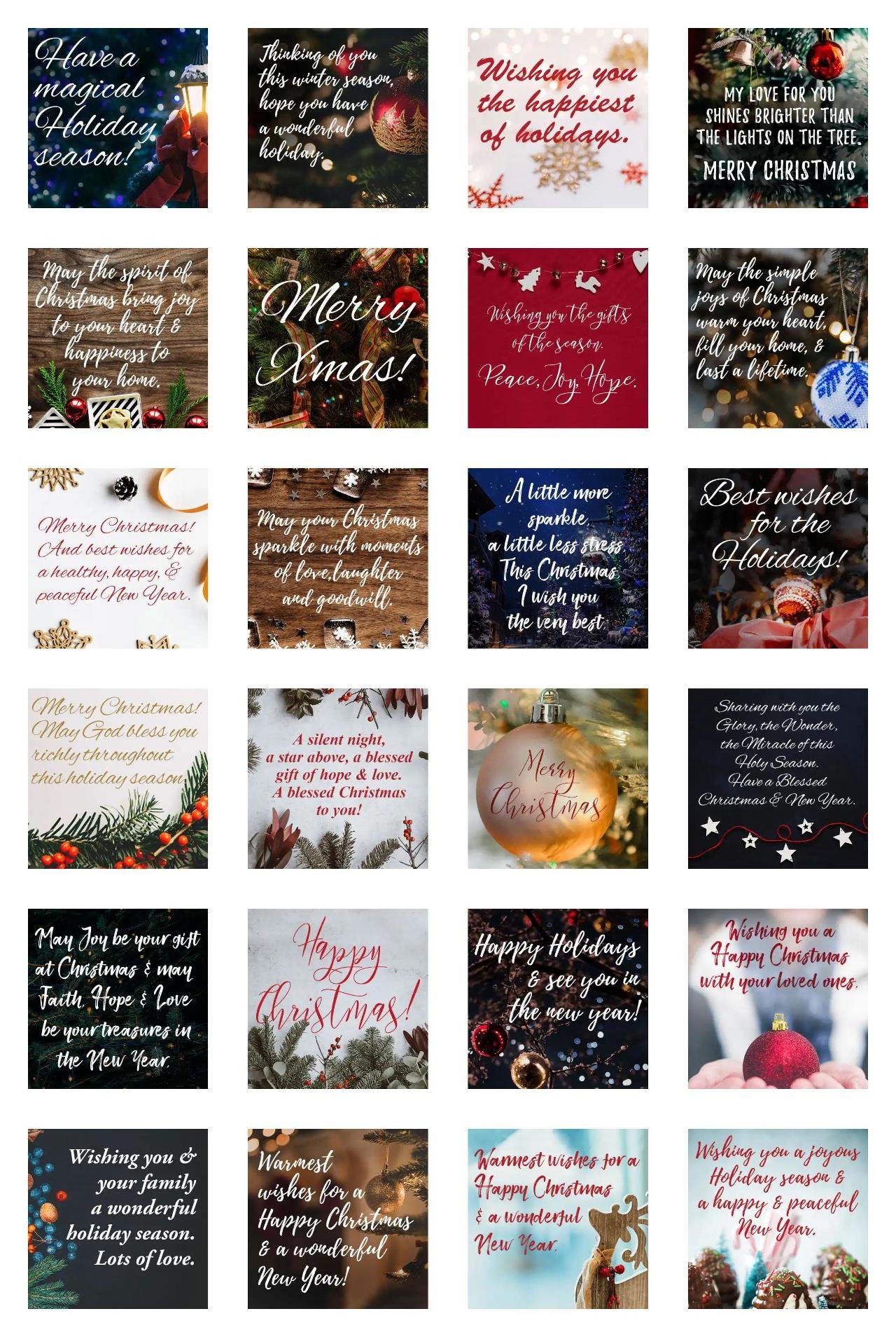 Lovely Christmas Greetings Animation/Cartoon,Phrases,Christmas,Culture,Weather/Nature,Plants,Instruments sticker pack for Whatsapp, Telegram, Signal, and others chatting and message apps