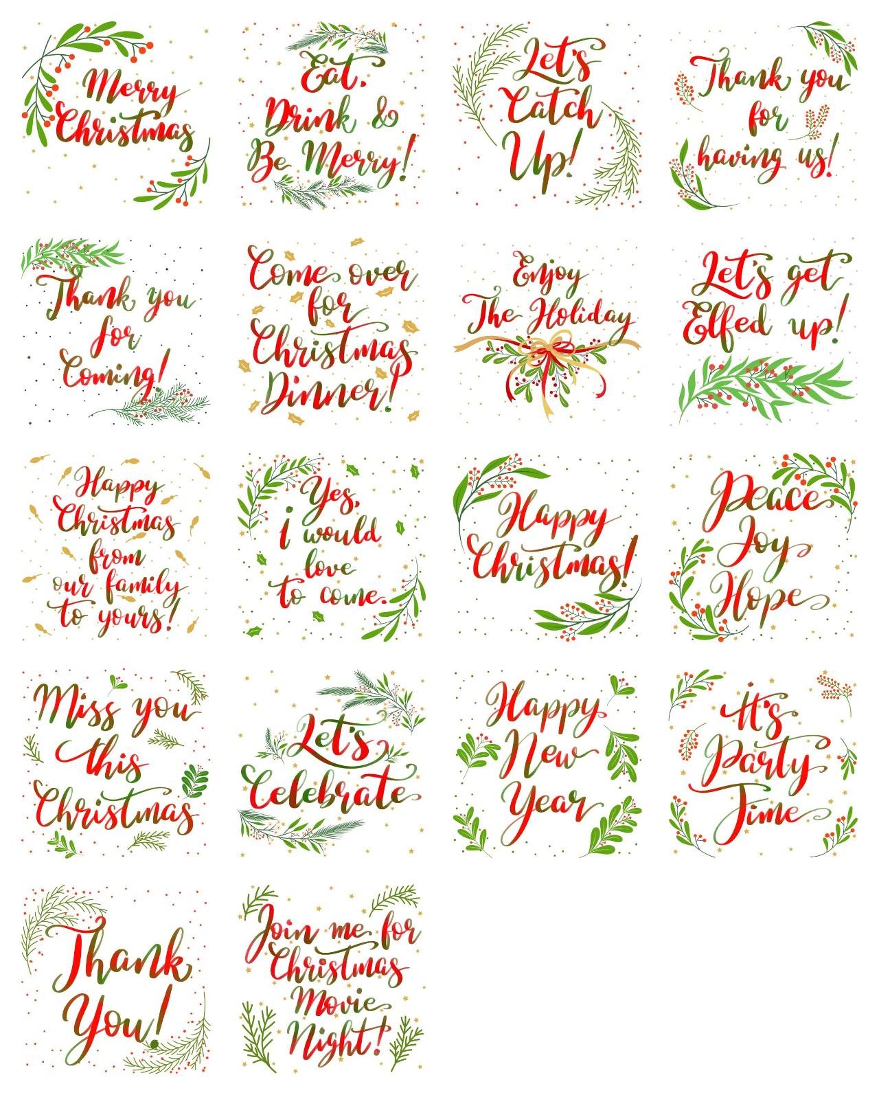 Christmas Invites & Greetings Animation/Cartoon,Phrases,Culture,Weather/Nature,Plants,Christmas,New year's day,Vacation sticker pack for Whatsapp, Telegram, Signal, and others chatting and message apps