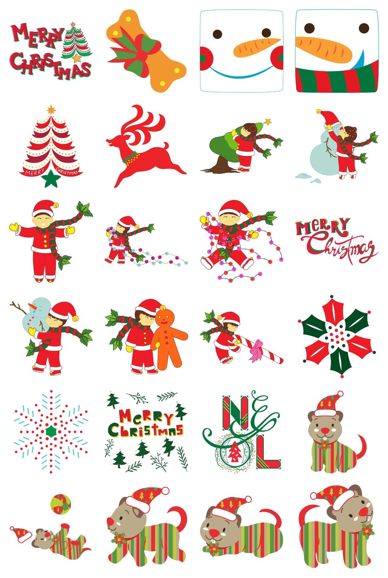 Christmas Joys & Friends Animation/Cartoon,Phrases,Objects,Weather/Nature,Plants,Culture,Christmas,Etc,Animals sticker pack for Whatsapp, Telegram, Signal, and others chatting and message apps