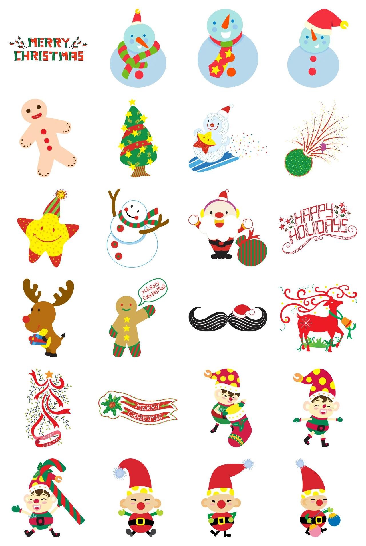 Christmas Friends Animation/Cartoon,People,Phrases,Culture,Weather/Nature,Plants,Animals,Christmas,Etc,Vacation sticker pack for Whatsapp, Telegram, Signal, and others chatting and message apps