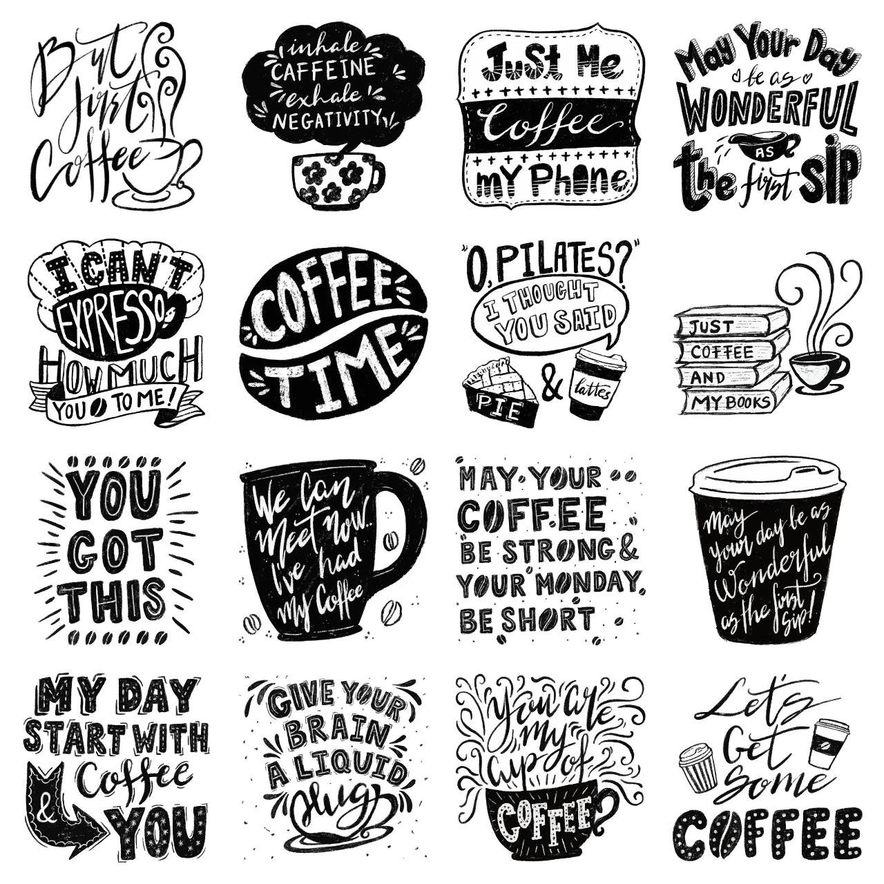 Let's have coffee Gag,Food/Drink,Phrases,Romance,Plants,Culture,Etc,Objects sticker pack for Whatsapp, Telegram, Signal, and others chatting and message apps