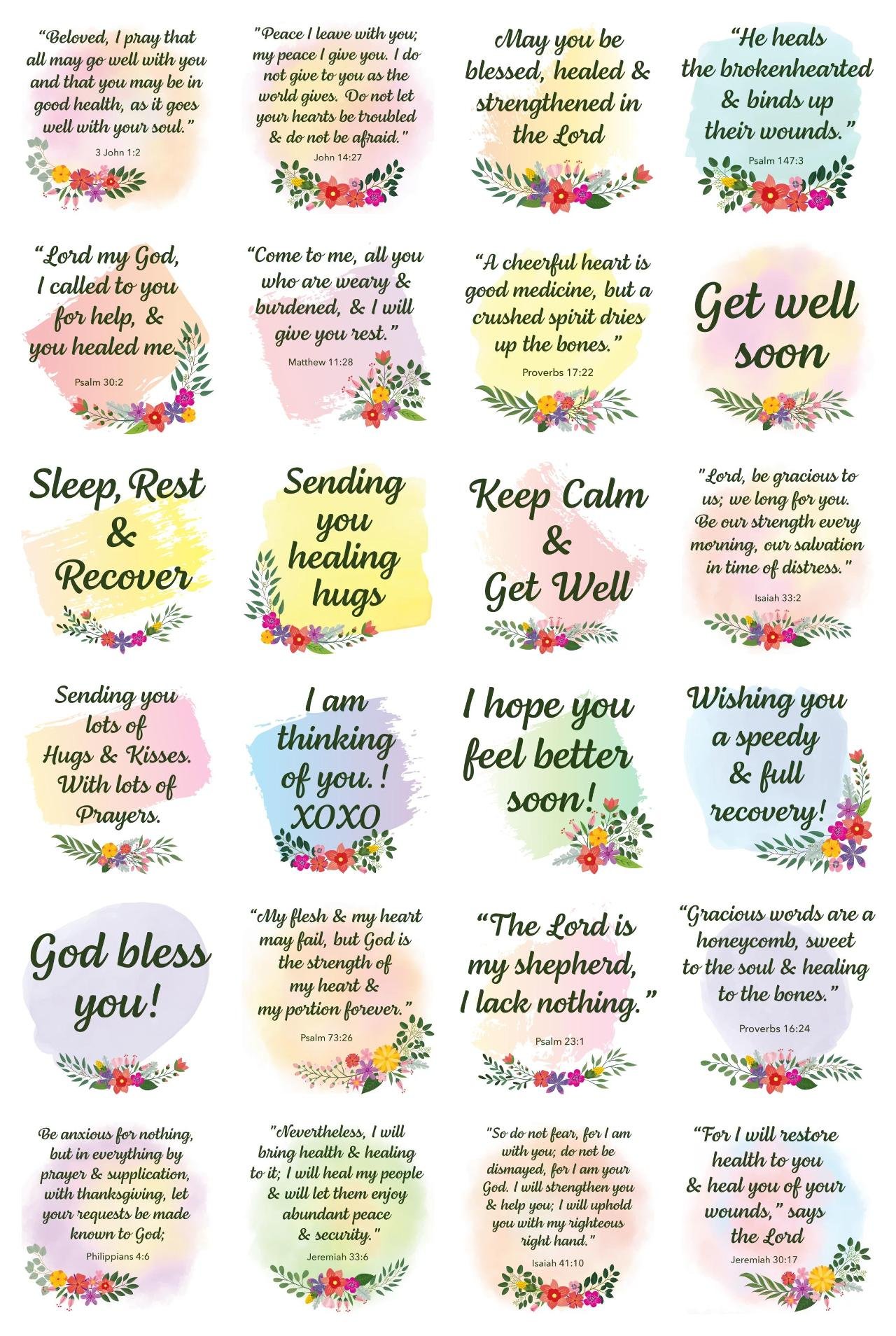 Wishes & Prayers for Healing Phrases,People,Weather/Nature,Plants,Culture,Objects,Etc,Easter sticker pack for Whatsapp, Telegram, Signal, and others chatting and message apps