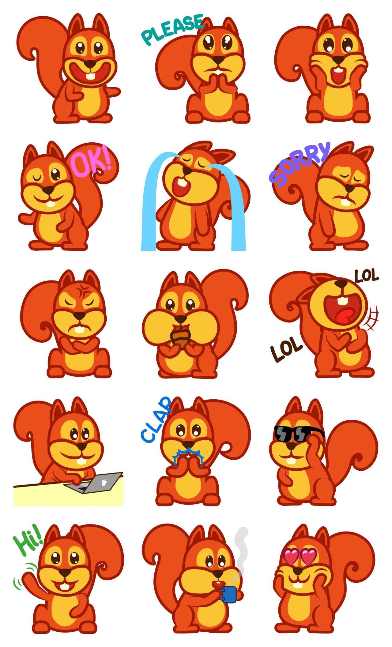 Chipmunk cheeks Animation/Cartoon,Animals,Food/Drink,Gag,People,Romance,Etc,Phrases,Objects sticker pack for Whatsapp, Telegram, Signal, and others chatting and message apps