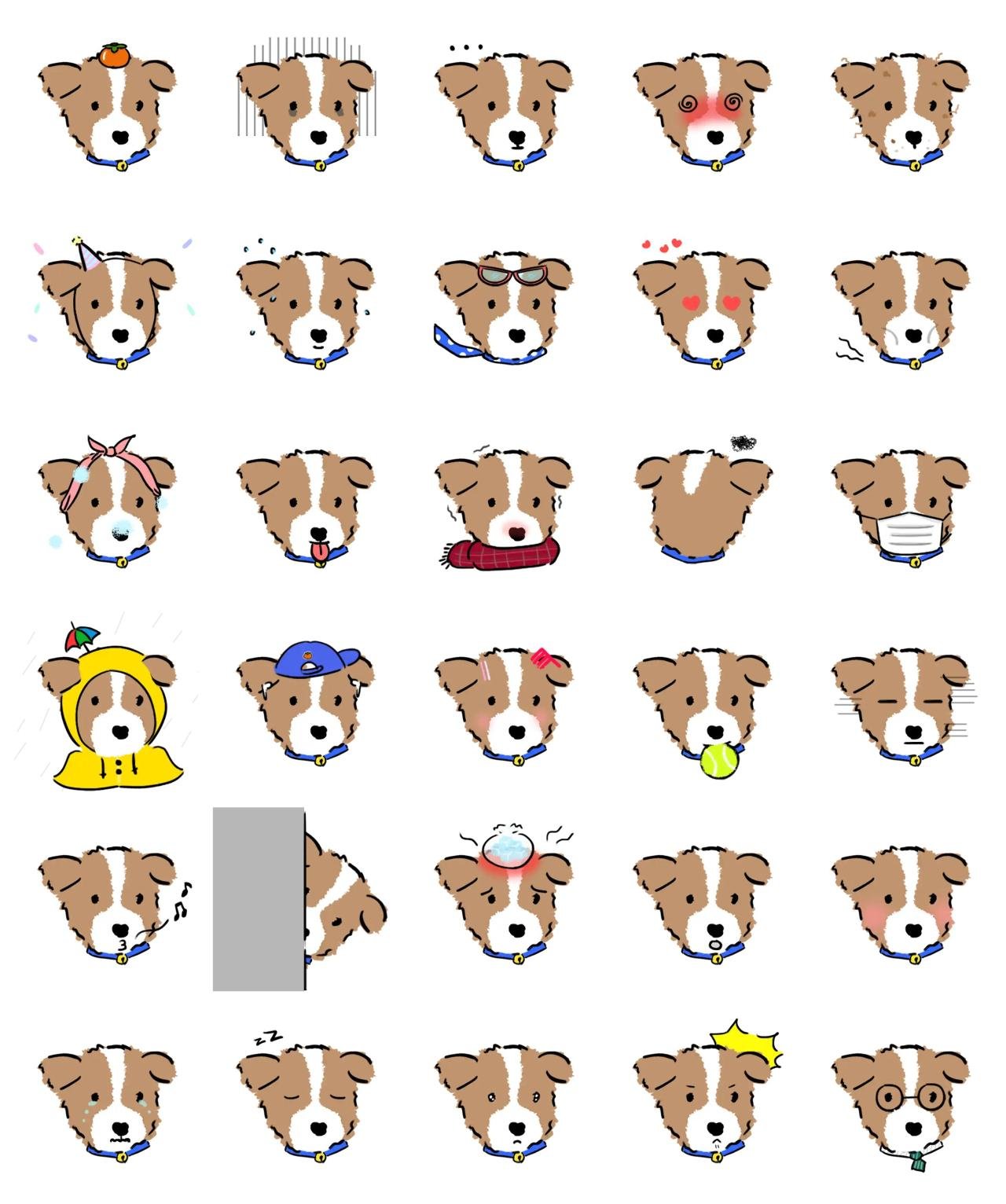 hong si puppy sticker Animation/Cartoon,emotion sticker pack for Whatsapp, Telegram, Signal, and others chatting and message apps