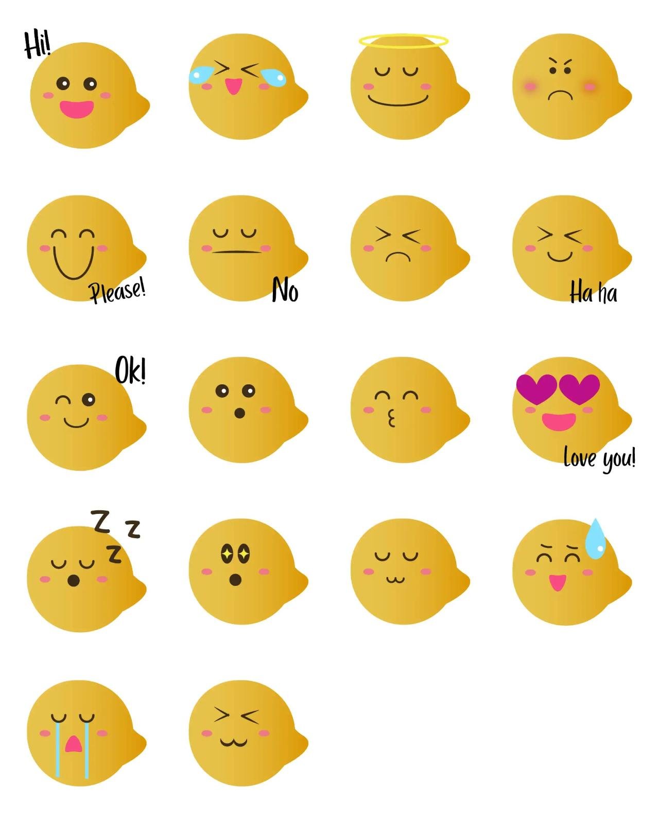 Emotes Animation/Cartoon,Romance sticker pack for Whatsapp, Telegram, Signal, and others chatting and message apps