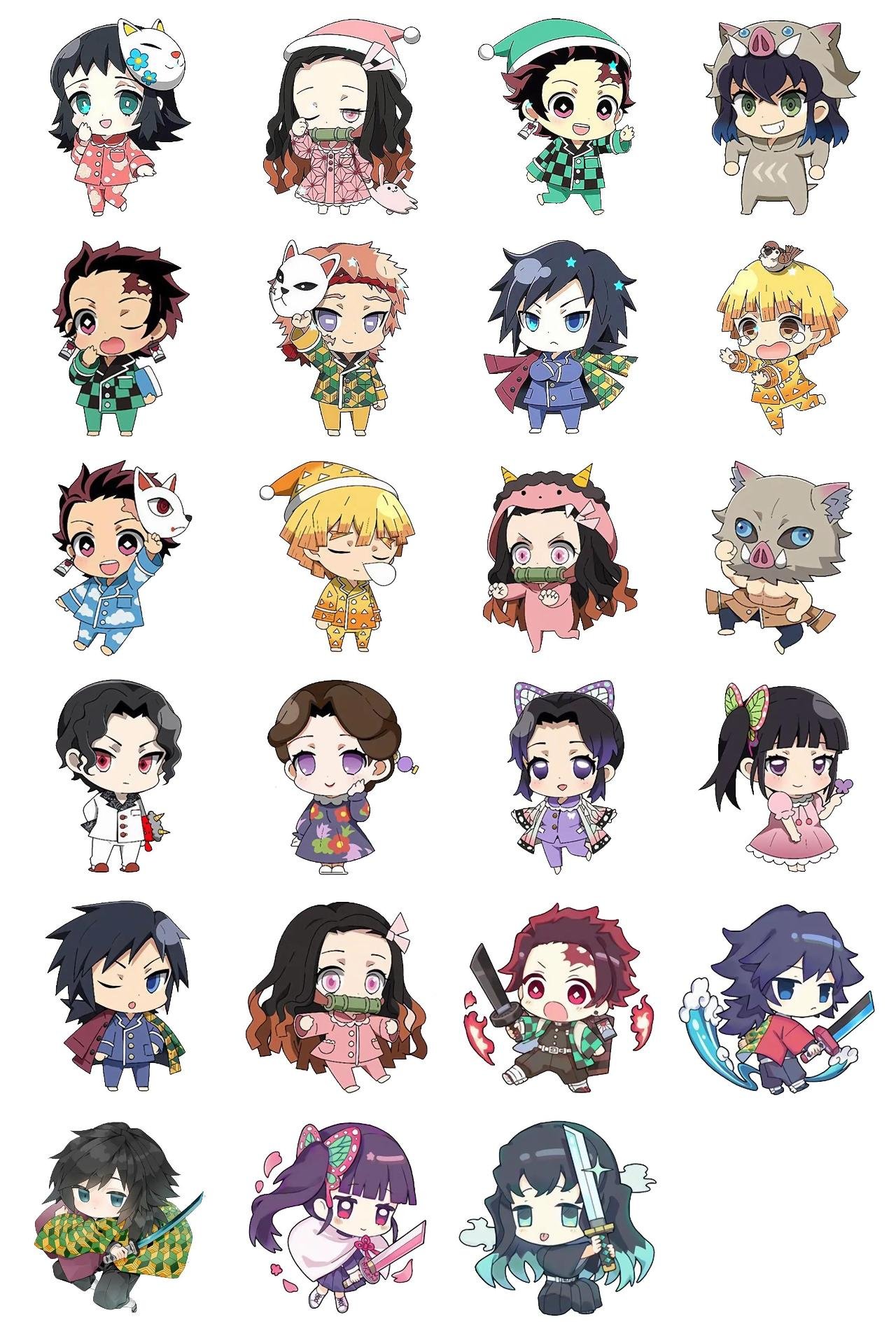 Kimetsu no Yaiba #1 Anime, Kimetsu no Yaiba, Demon Slayer sticker pack for Whatsapp, Telegram, Signal, and others chatting and message apps